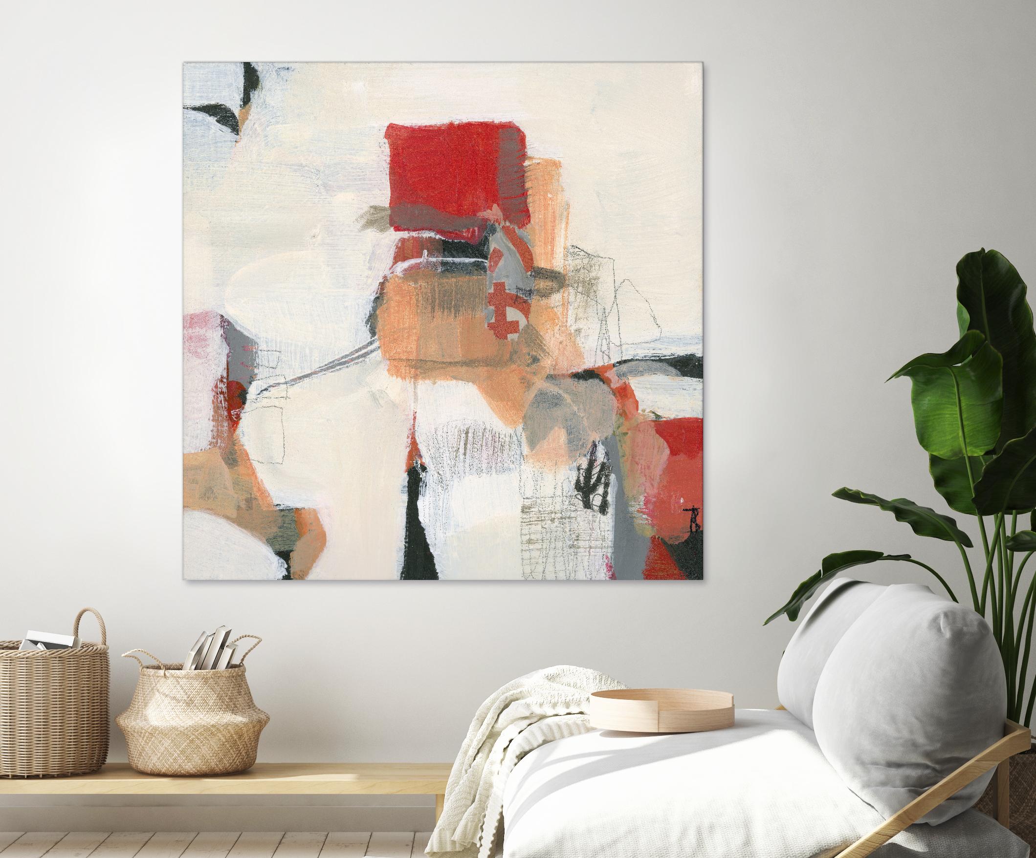 Bay Bridge I by Terri Burris on GIANT ART - reds abstract