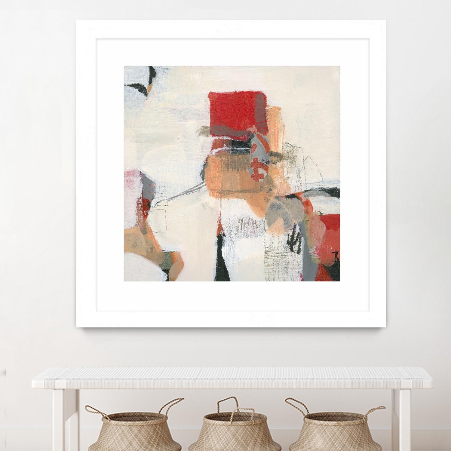 Bay Bridge I by Terri Burris on GIANT ART - reds abstract