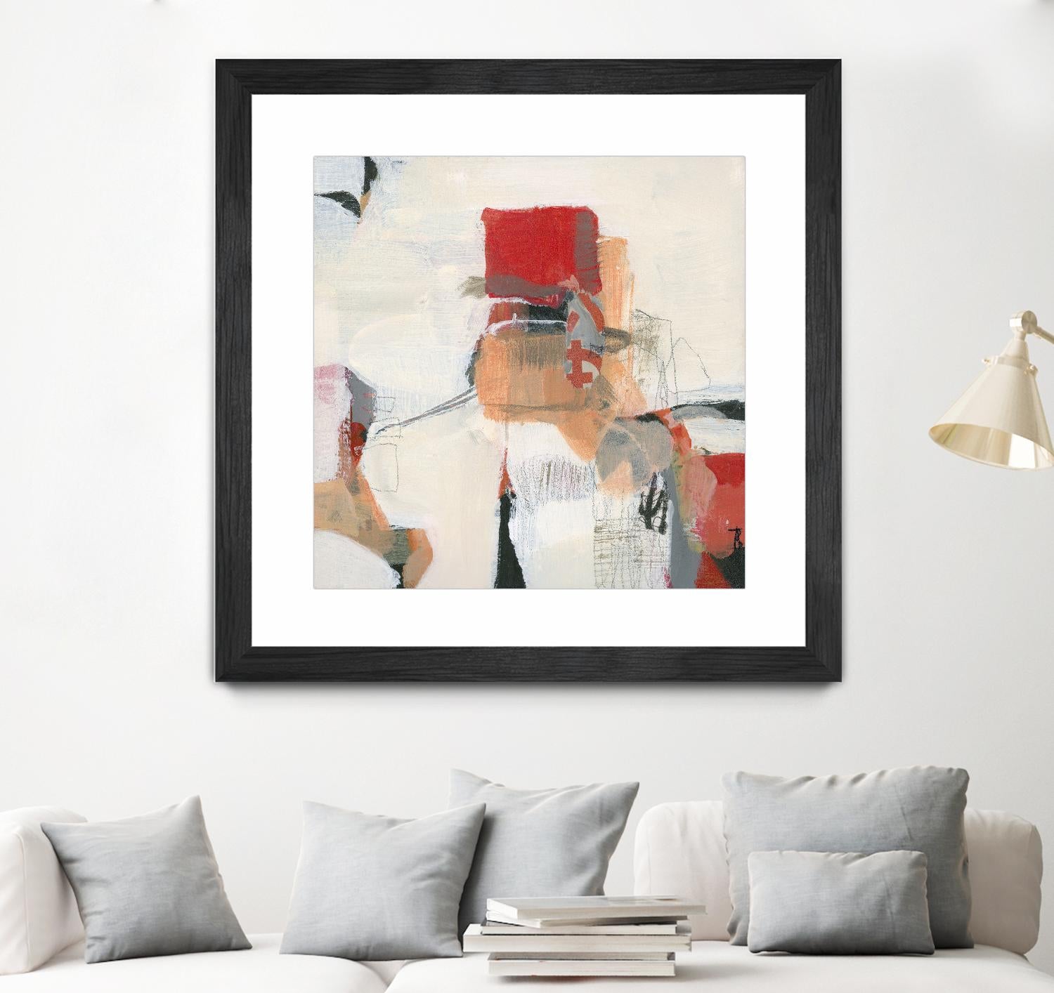 Bay Bridge I by Terri Burris on GIANT ART - reds abstract