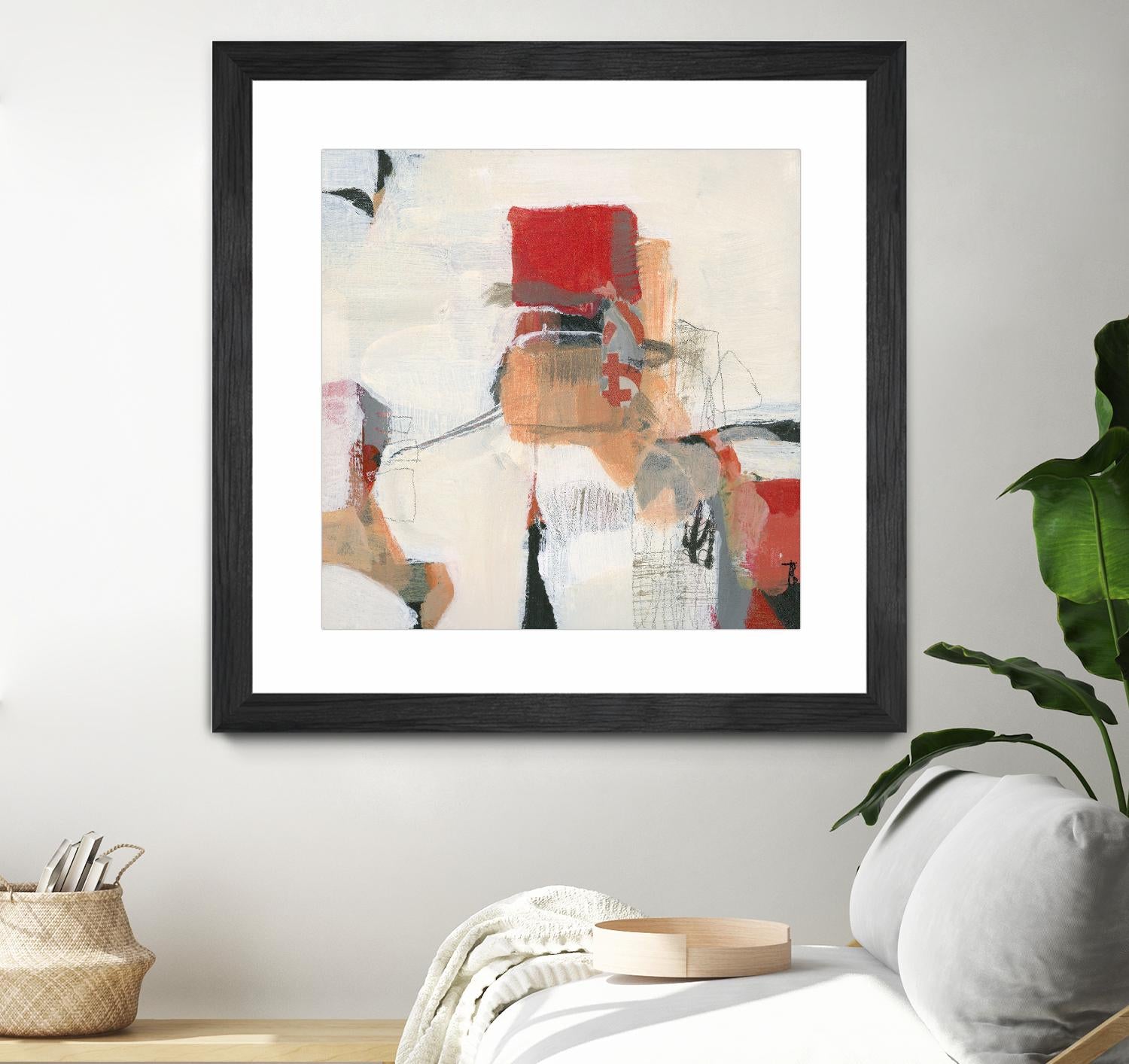 Bay Bridge I by Terri Burris on GIANT ART - reds abstract