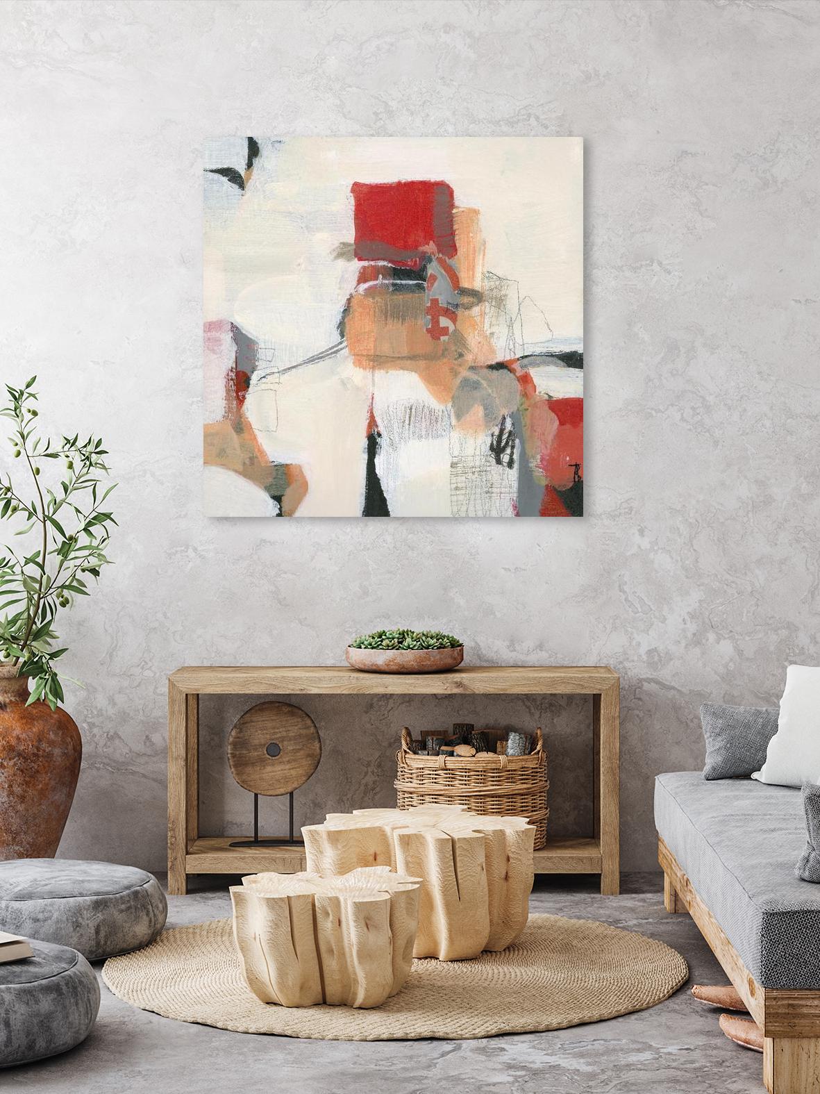 Bay Bridge I by Terri Burris on GIANT ART - reds abstract