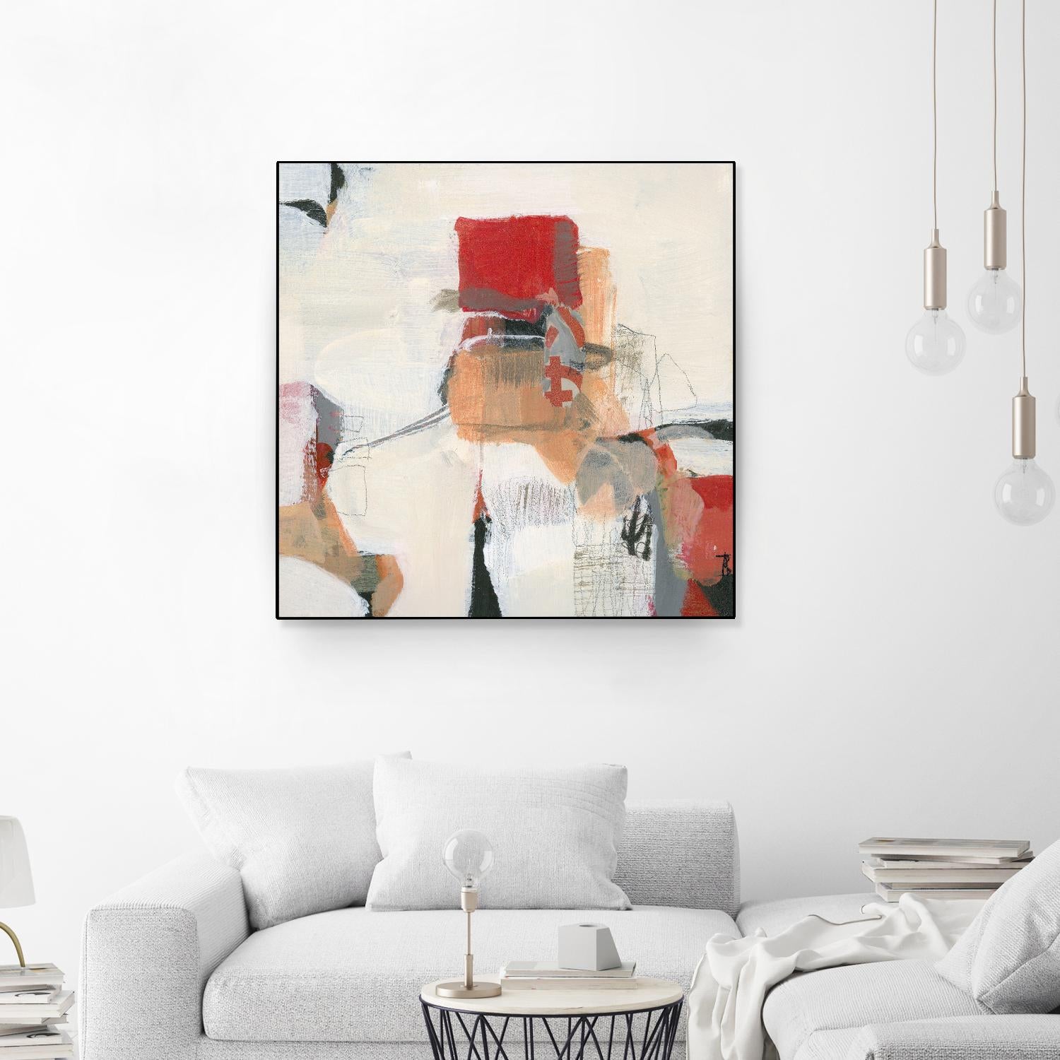 Bay Bridge I by Terri Burris on GIANT ART - reds abstract