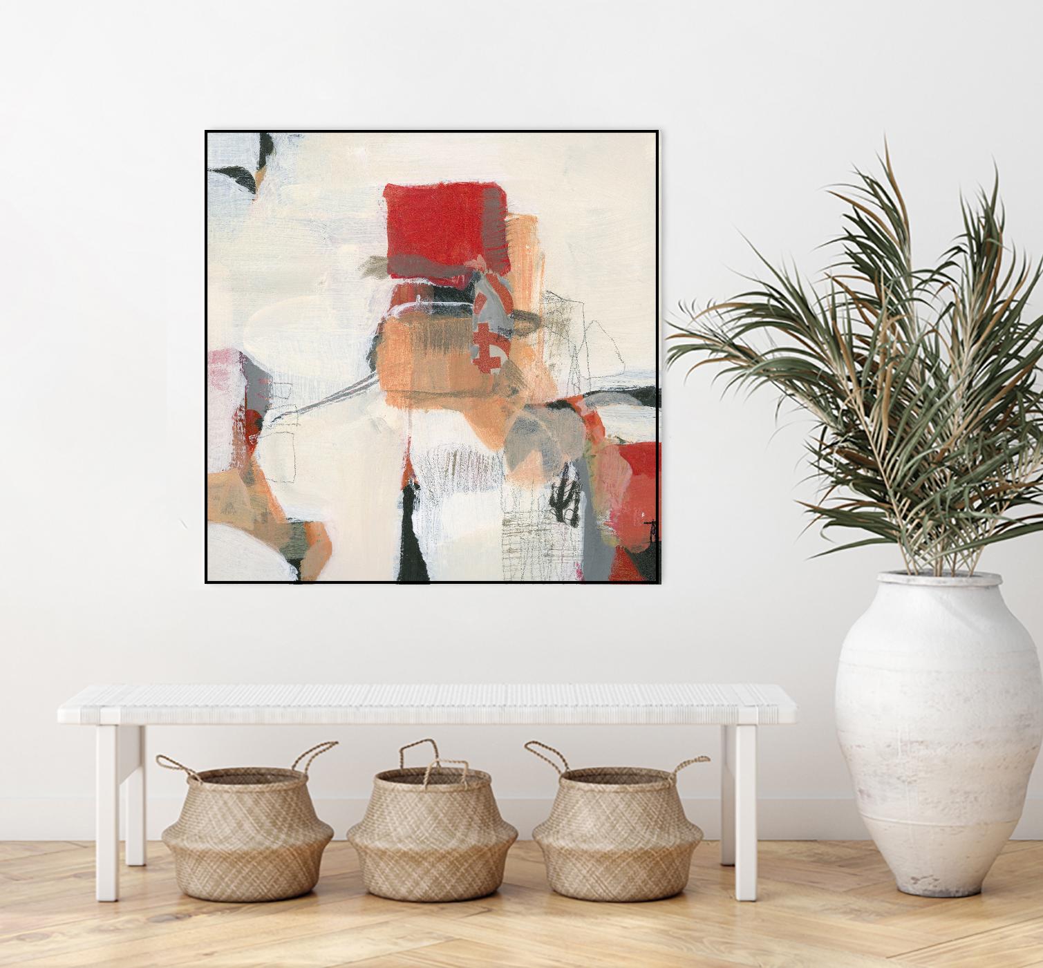 Bay Bridge I by Terri Burris on GIANT ART - reds abstract