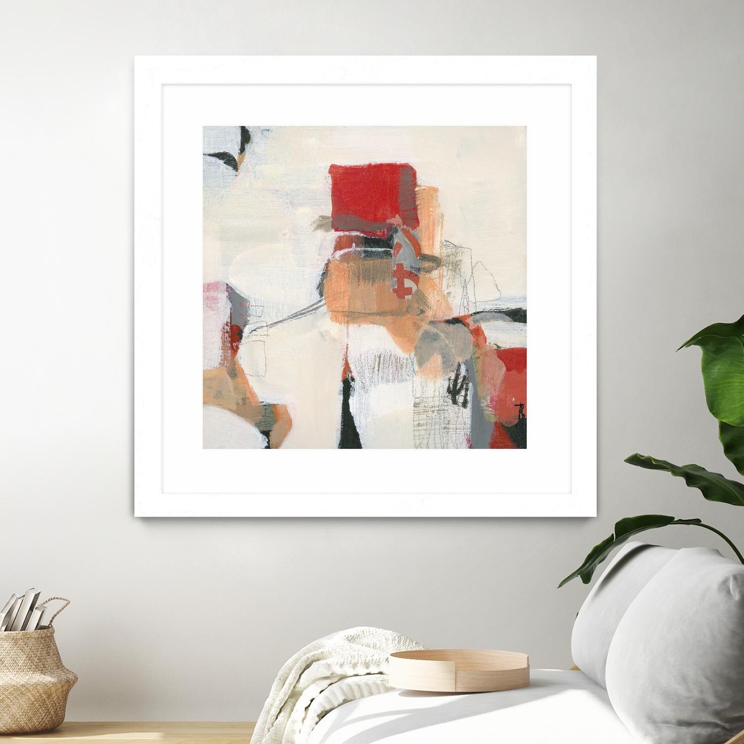 Bay Bridge I by Terri Burris on GIANT ART - reds abstract