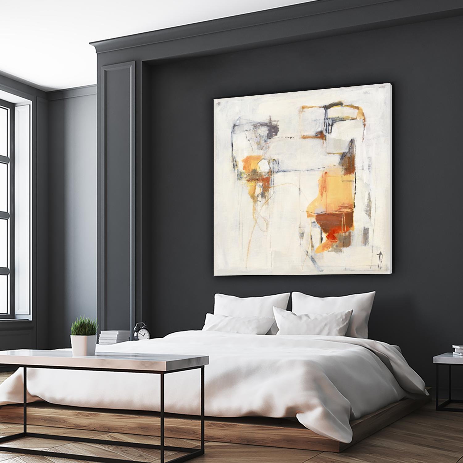 Road Map II by Terri Burris on GIANT ART - oranges, grays abstract