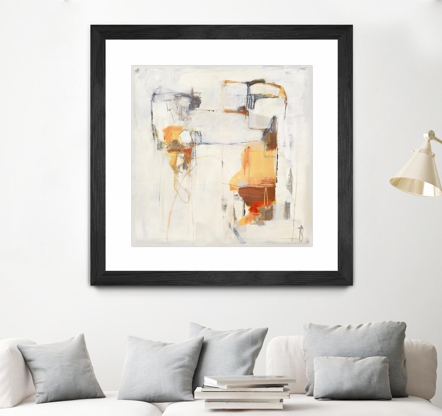 Road Map II by Terri Burris on GIANT ART - oranges, grays abstract