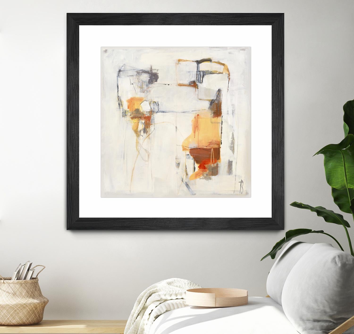 Road Map II by Terri Burris on GIANT ART - oranges, grays abstract