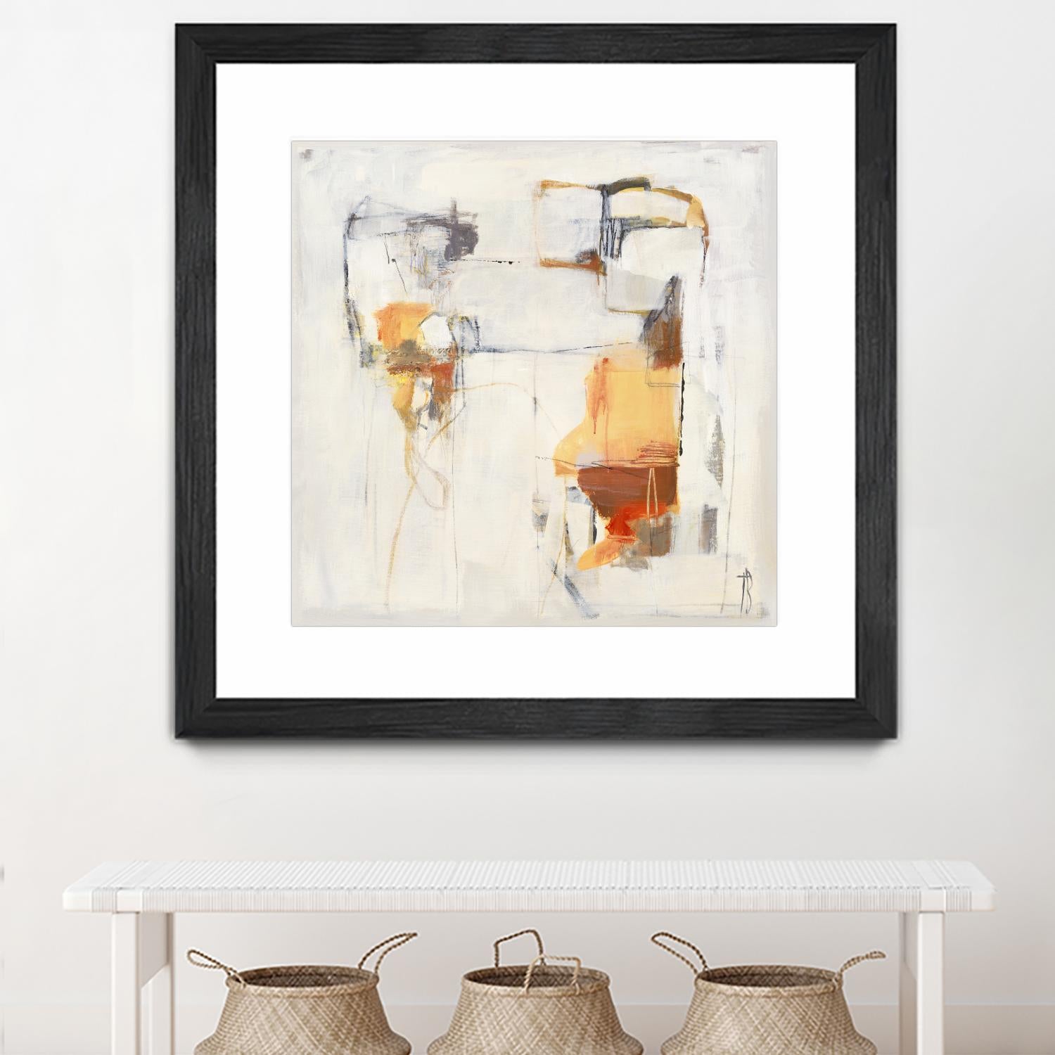 Road Map II by Terri Burris on GIANT ART - oranges, grays abstract