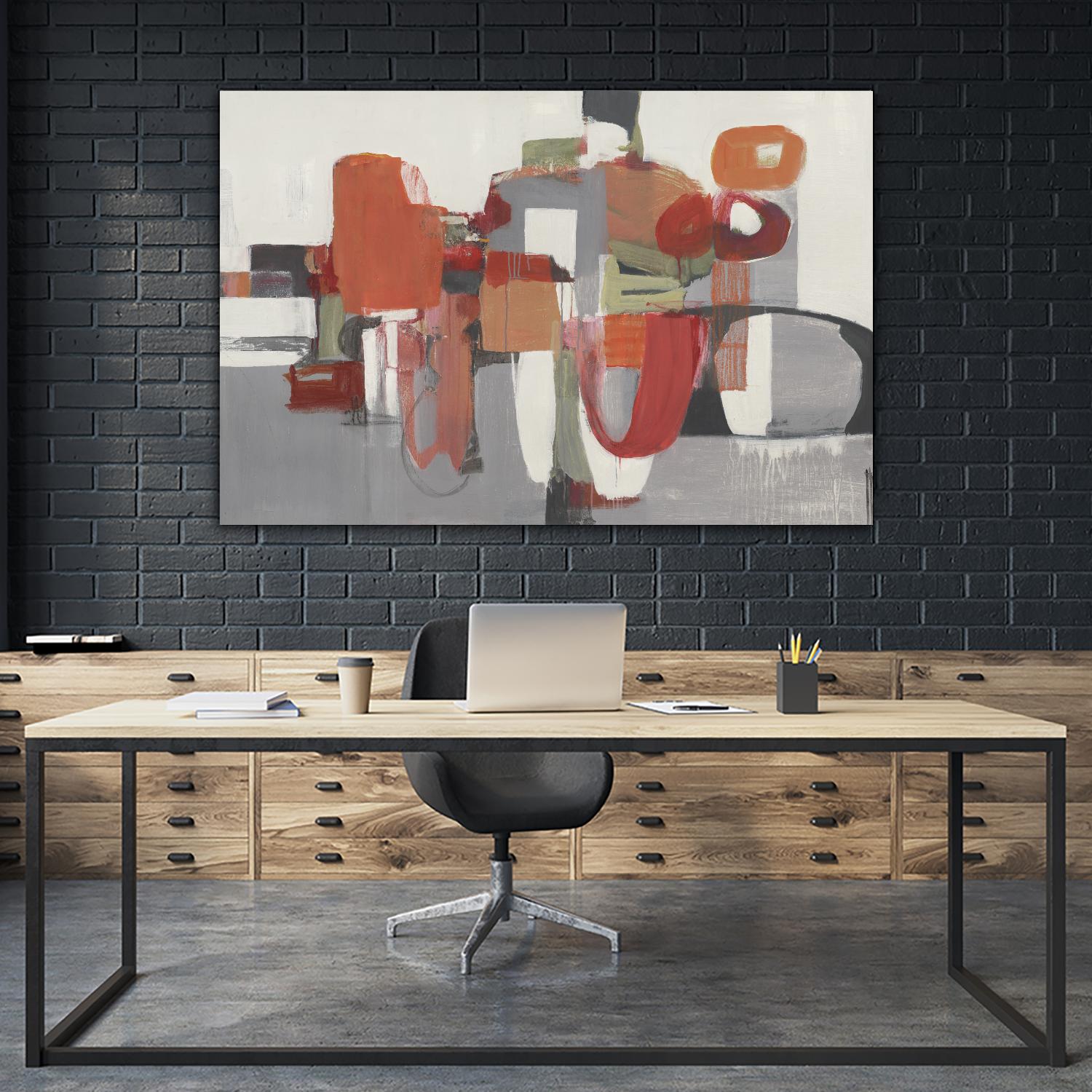 Laguna by Terri Burris on GIANT ART - reds abstract