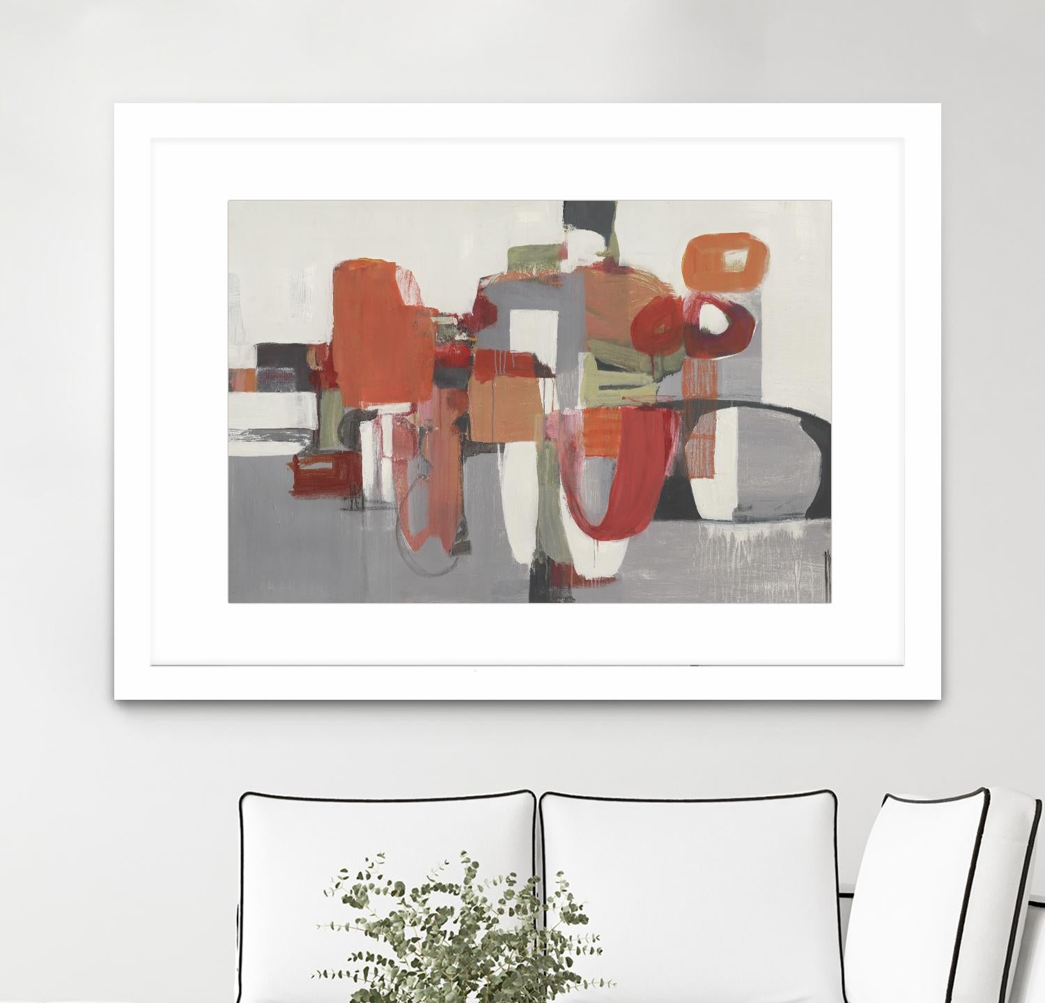 Laguna by Terri Burris on GIANT ART - reds abstract