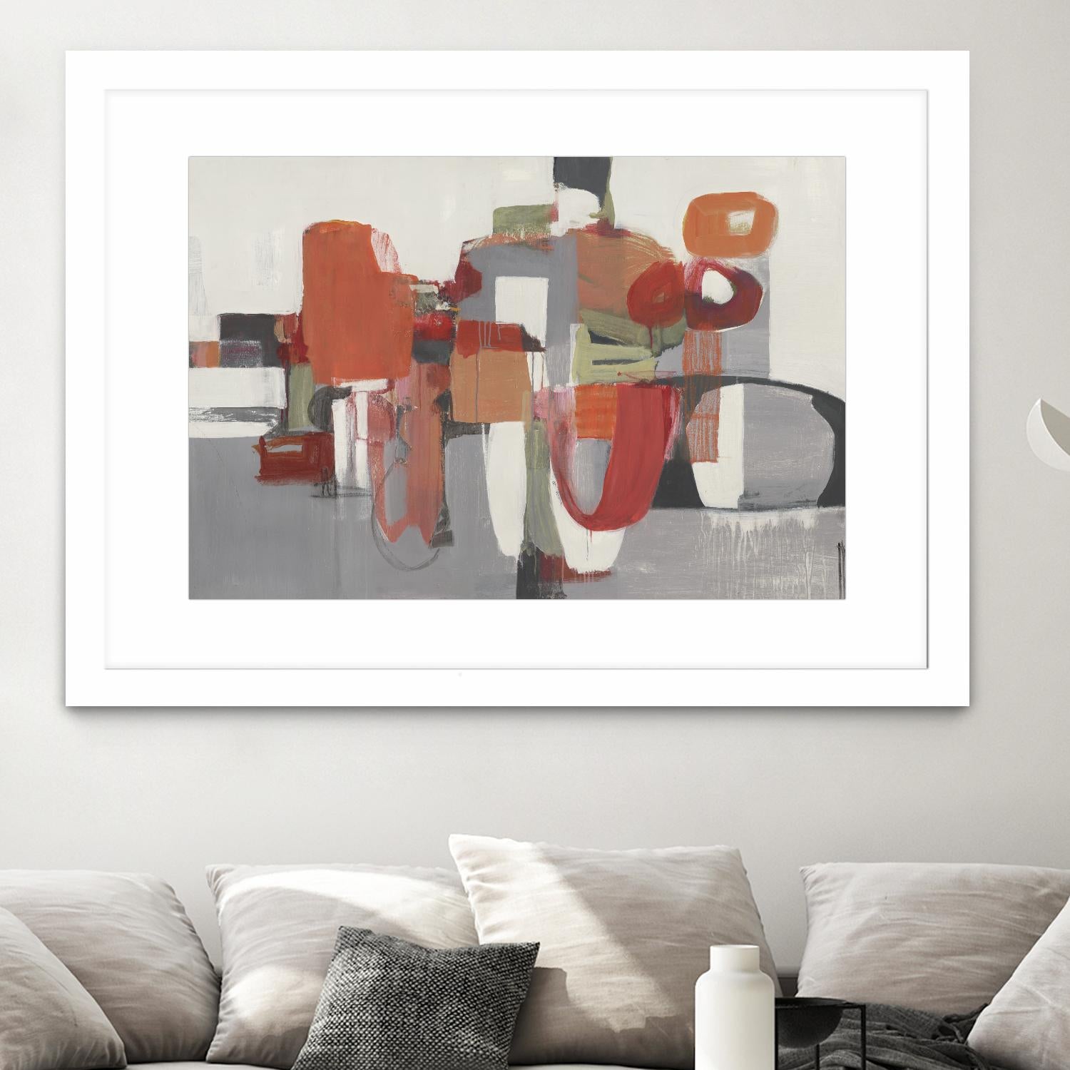 Laguna by Terri Burris on GIANT ART - reds abstract