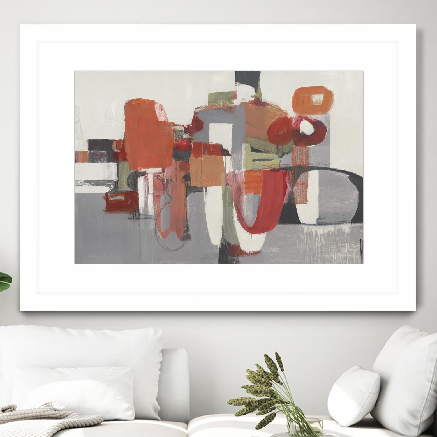 Laguna by Terri Burris on GIANT ART - reds abstract