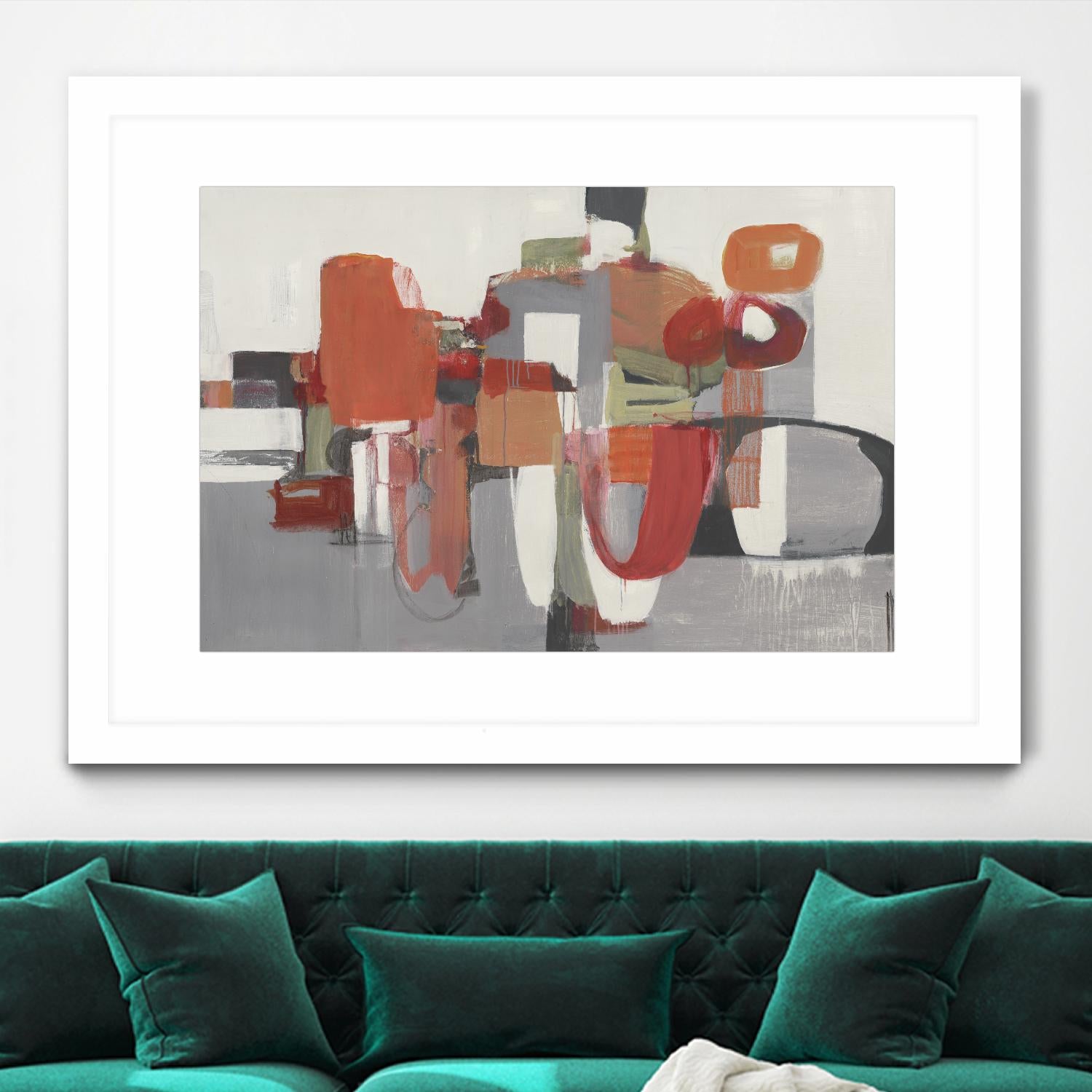 Laguna by Terri Burris on GIANT ART - reds abstract