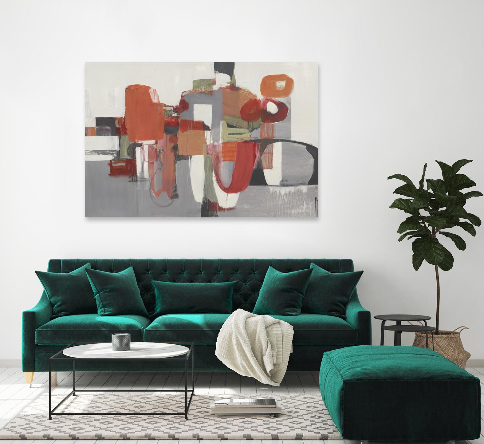 Laguna by Terri Burris on GIANT ART - reds abstract