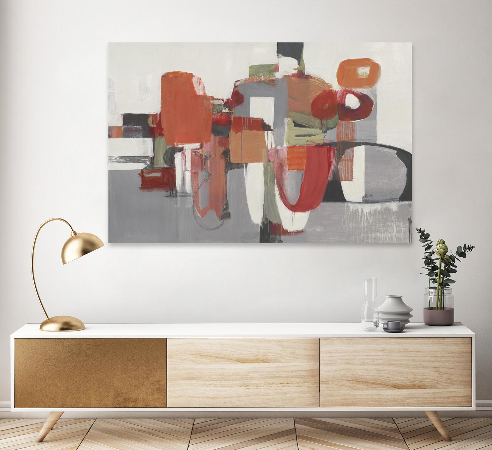 Laguna by Terri Burris on GIANT ART - reds abstract