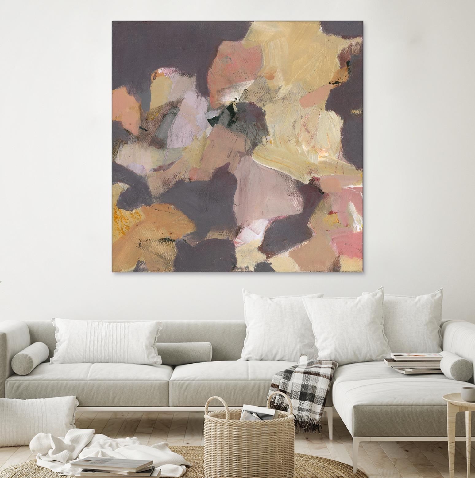 Mauve I by Terri Burris on GIANT ART - yellows abstract