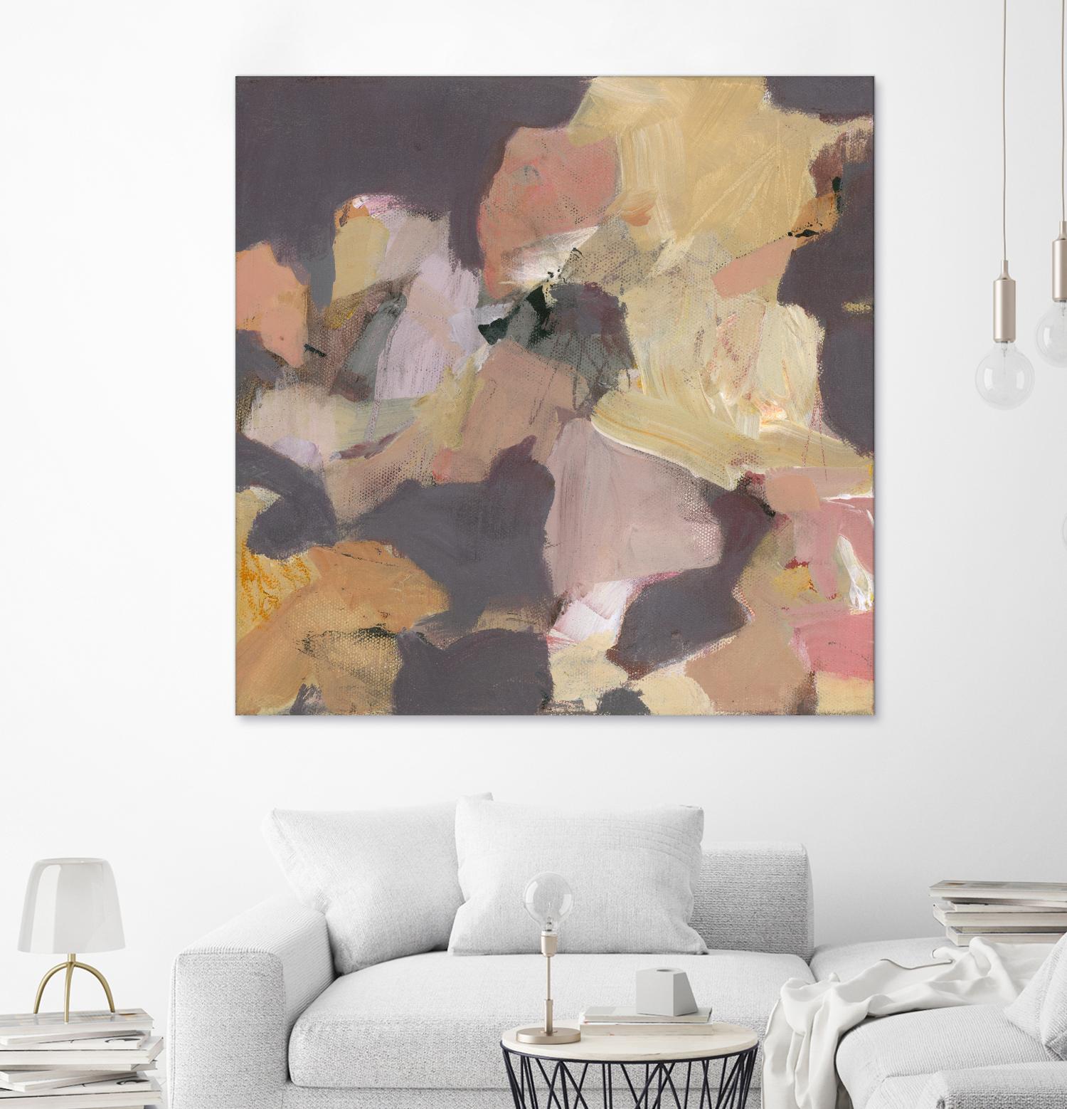 Mauve I by Terri Burris on GIANT ART - yellows abstract