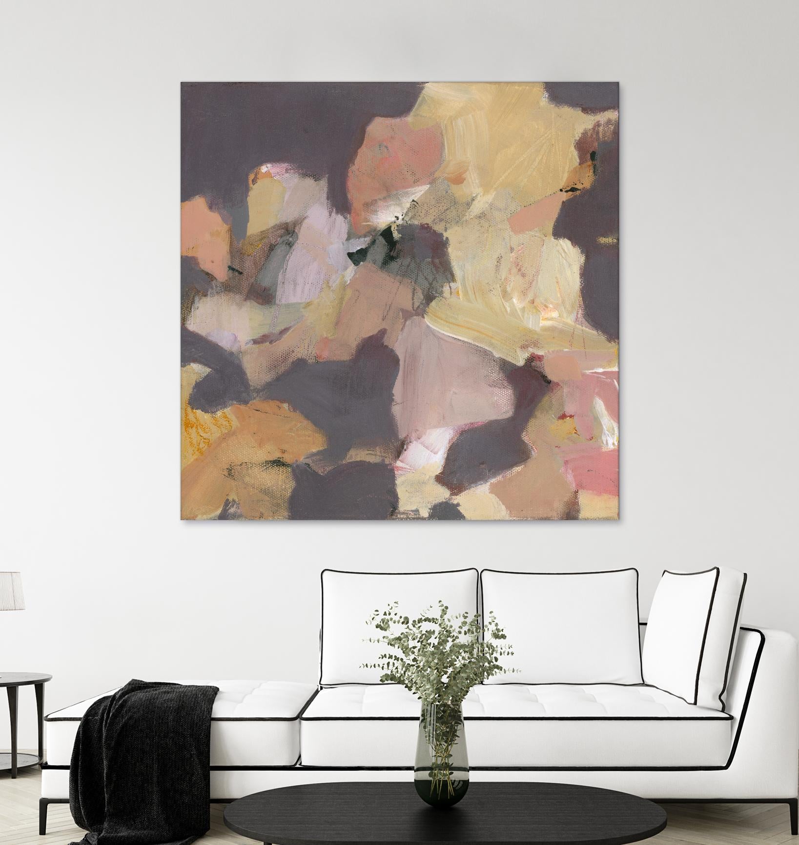 Mauve I by Terri Burris on GIANT ART - yellows abstract