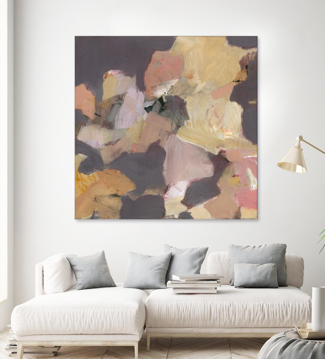 Mauve I by Terri Burris on GIANT ART - yellows abstract