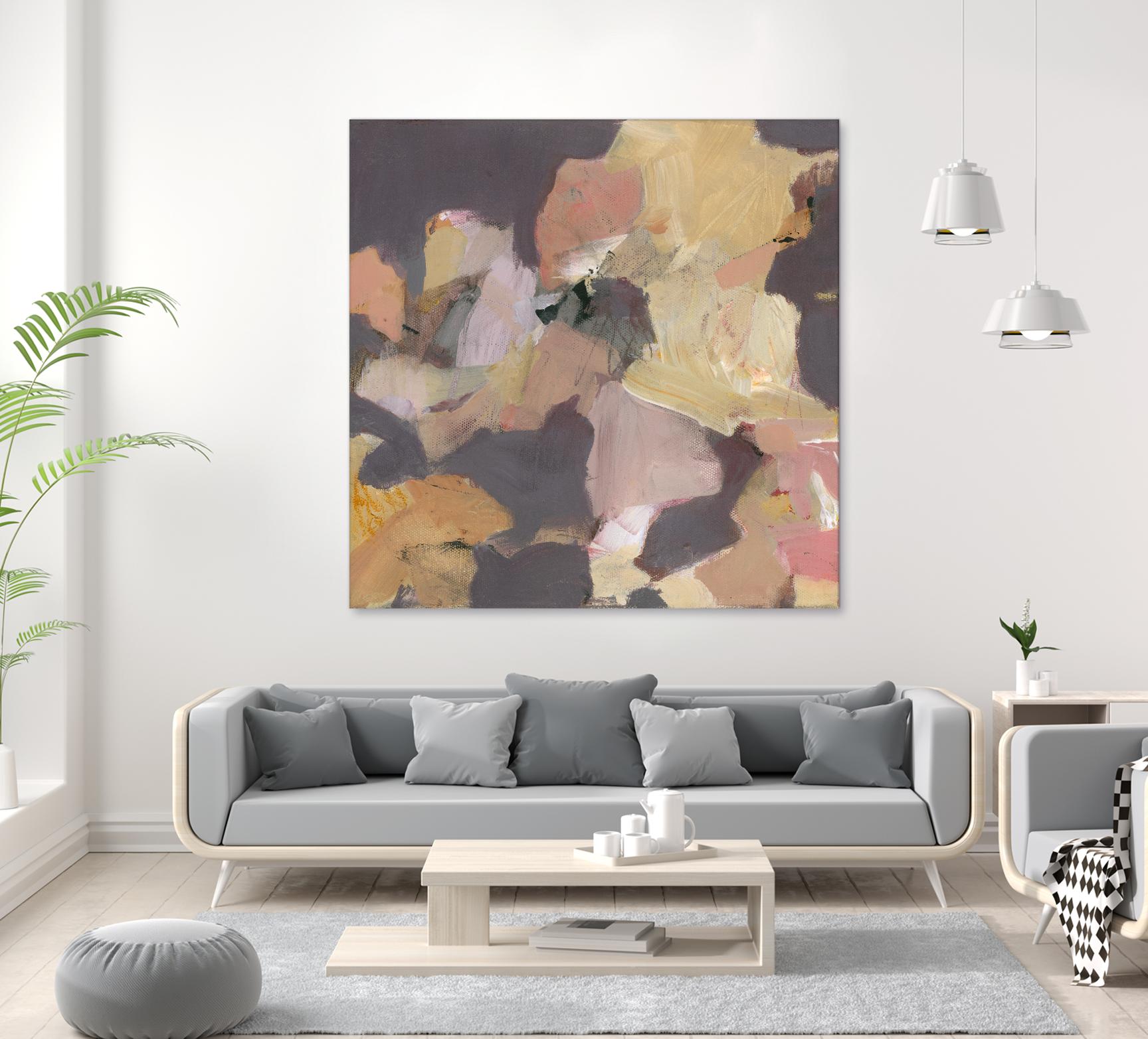 Mauve I by Terri Burris on GIANT ART - yellows abstract