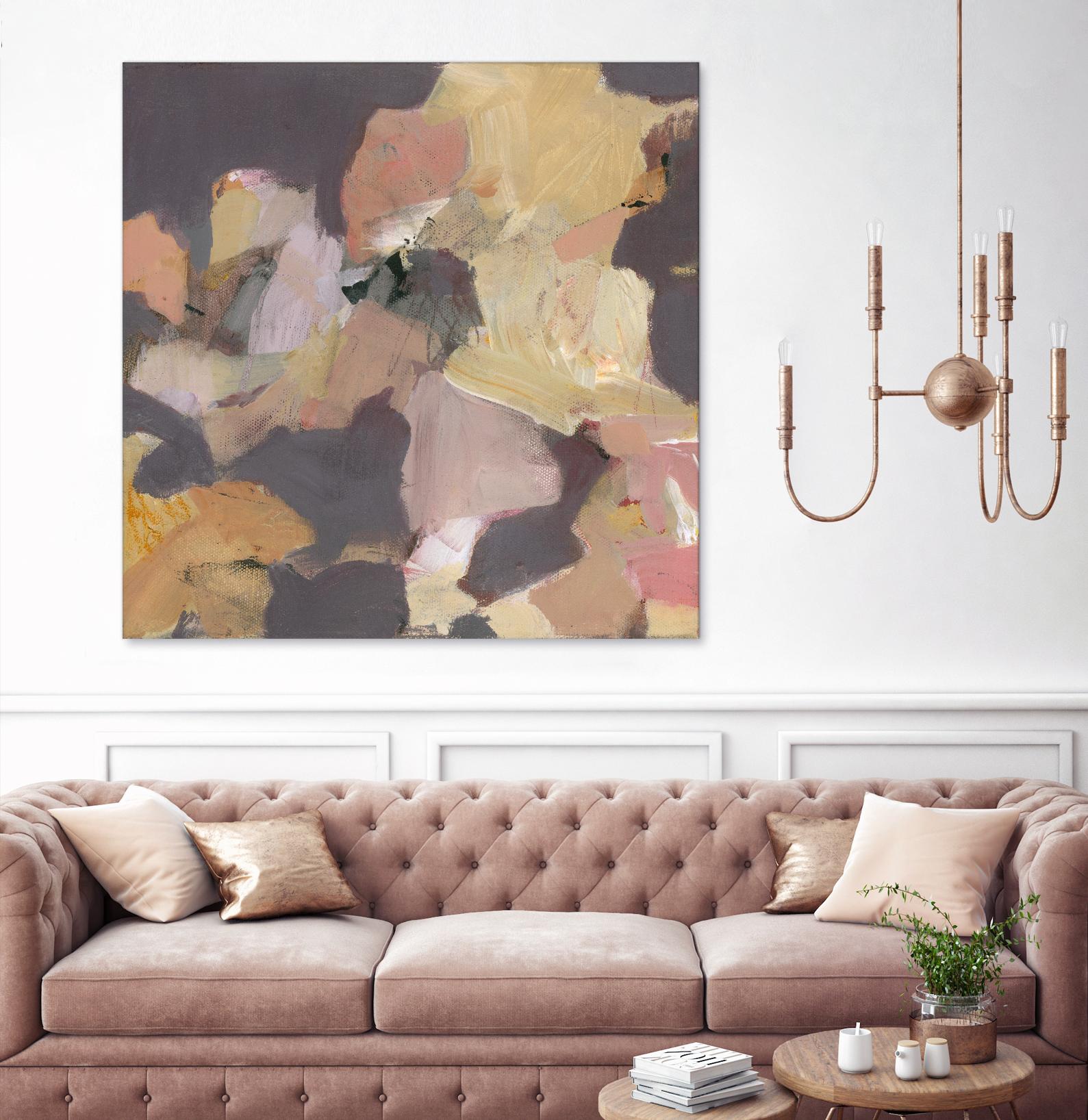 Mauve I by Terri Burris on GIANT ART - yellows abstract