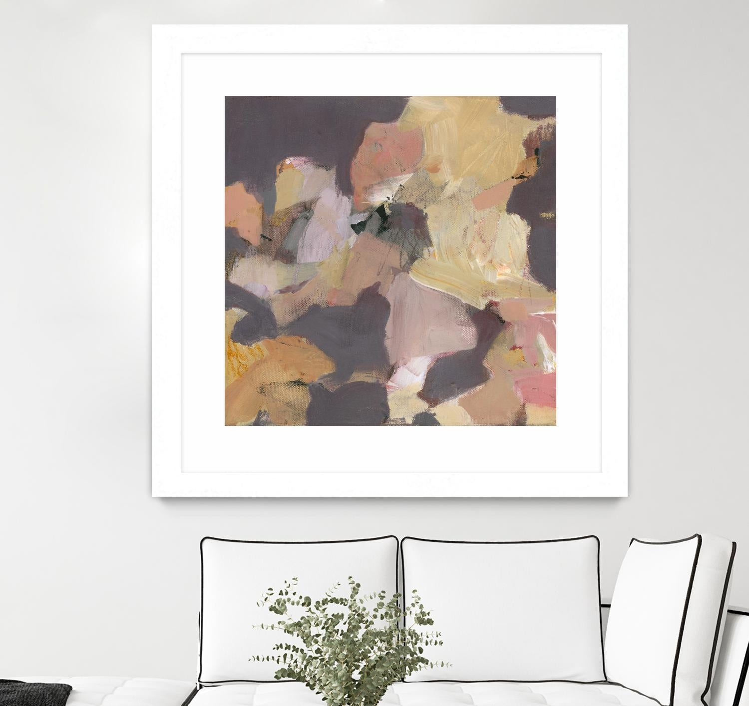 Mauve I by Terri Burris on GIANT ART - yellows abstract