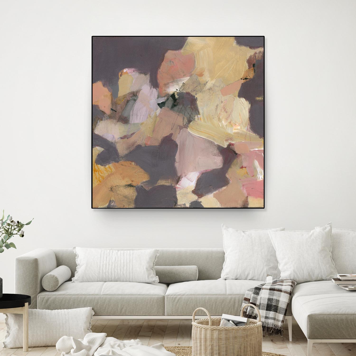 Mauve I by Terri Burris on GIANT ART - yellows abstract