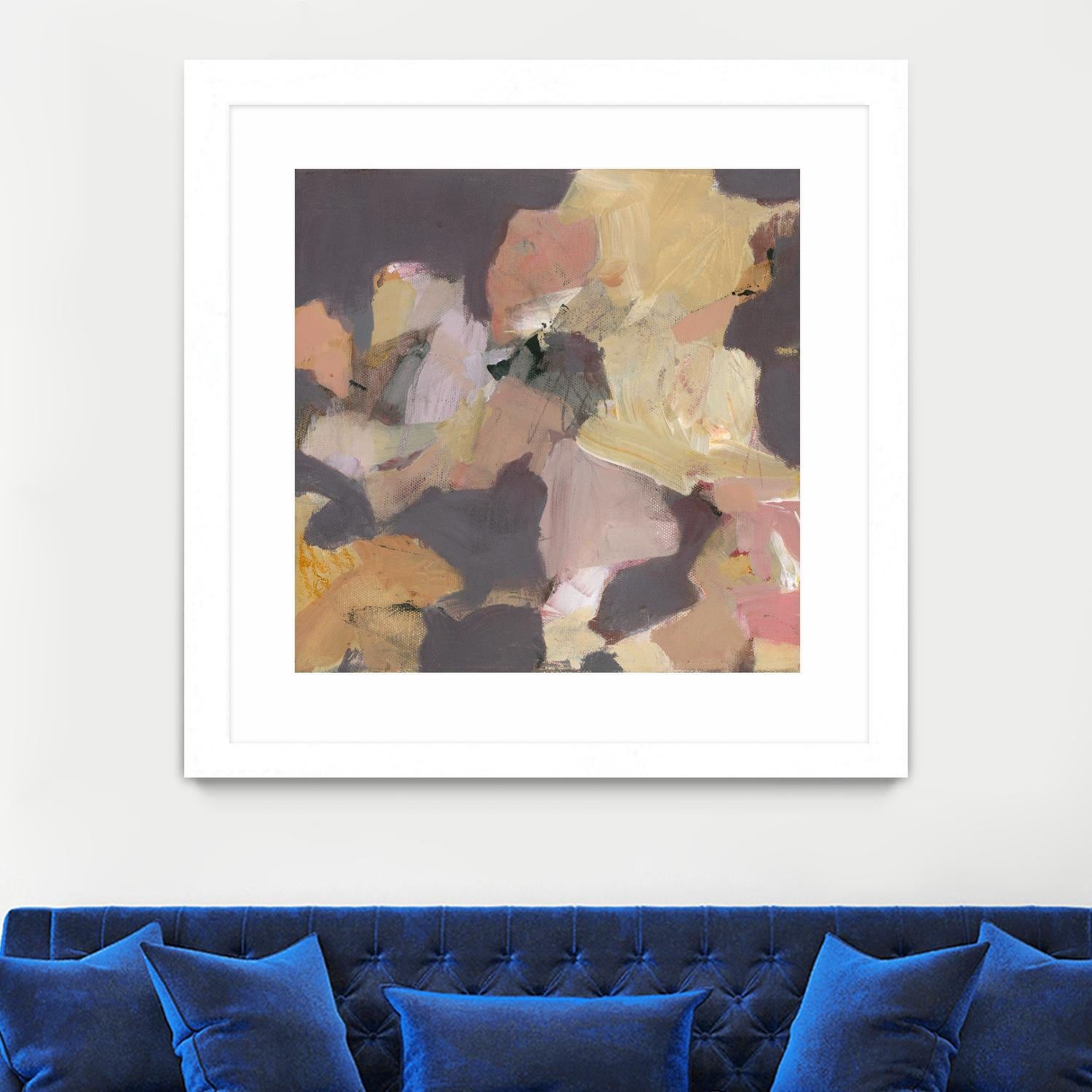 Mauve I by Terri Burris on GIANT ART - yellows abstract