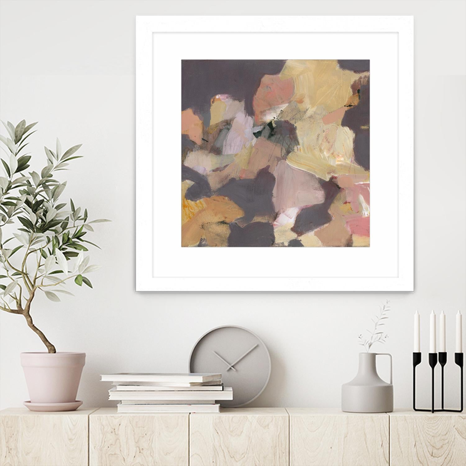 Mauve I by Terri Burris on GIANT ART - yellows abstract