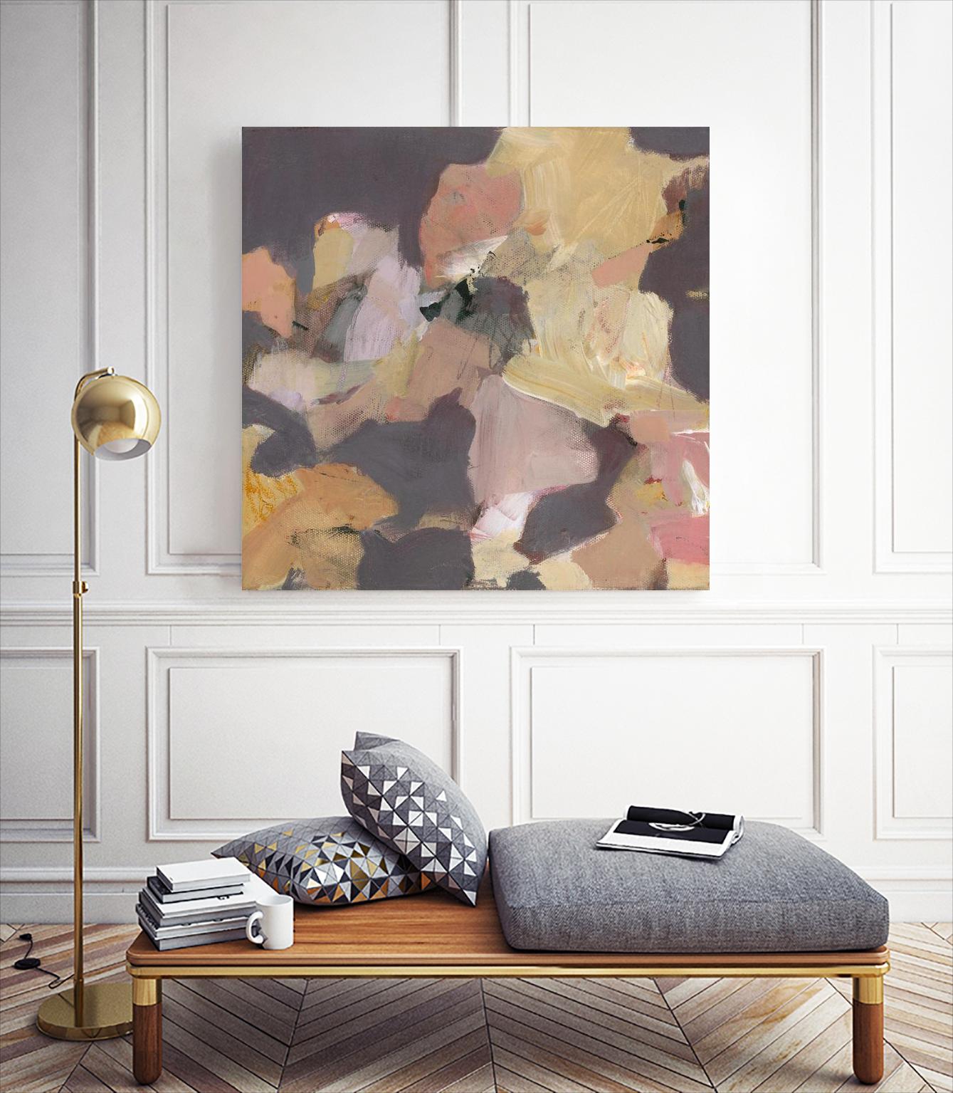 Mauve I by Terri Burris on GIANT ART - yellows abstract