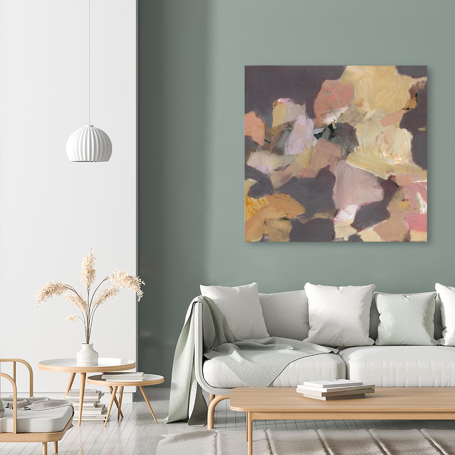 Mauve I by Terri Burris on GIANT ART - yellows abstract