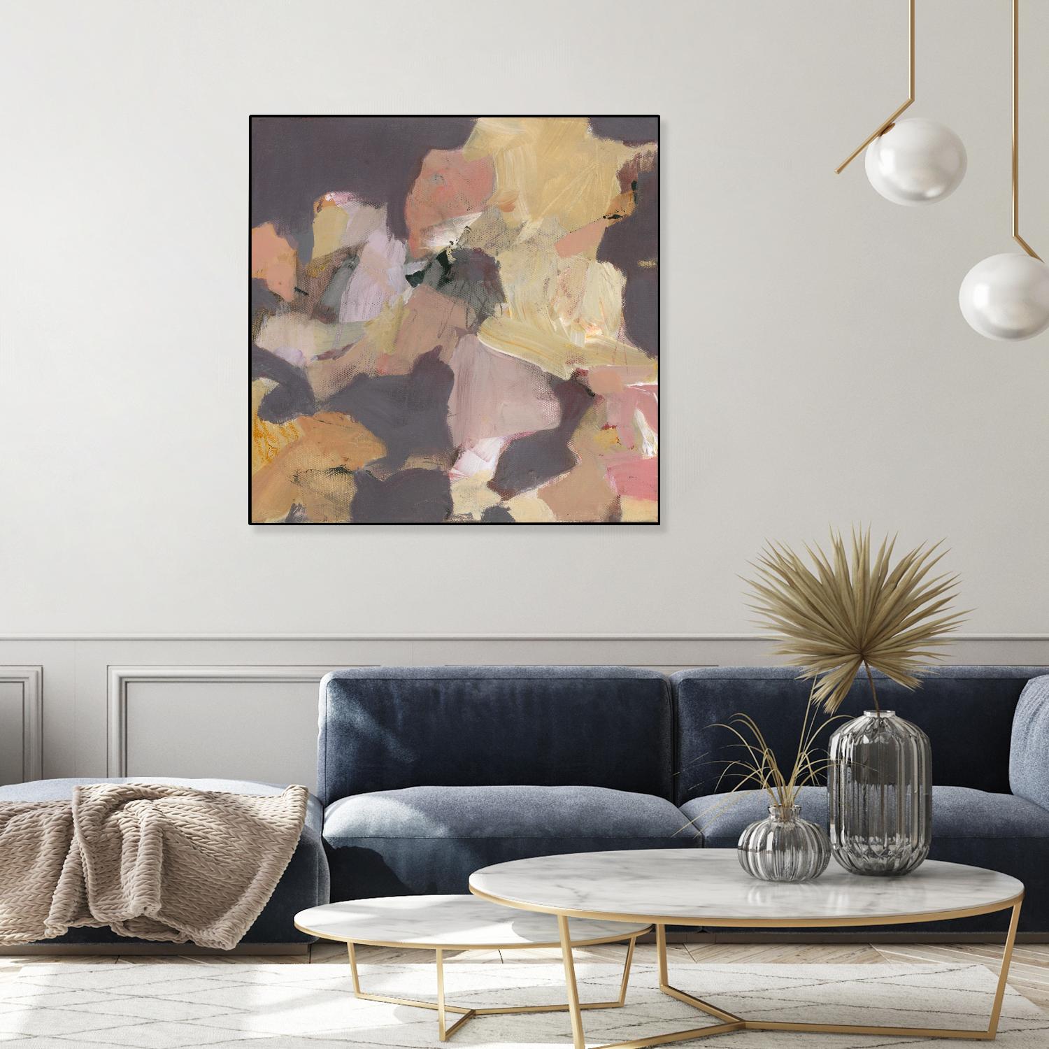 Mauve I by Terri Burris on GIANT ART - yellows abstract