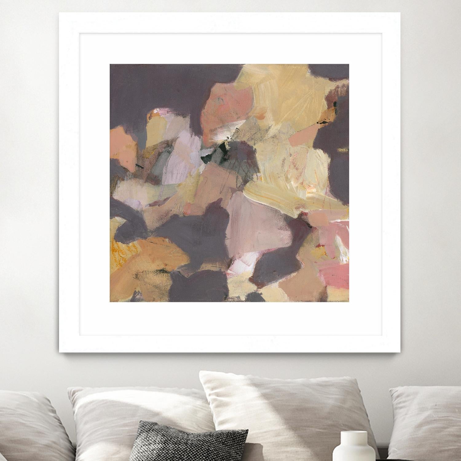 Mauve I by Terri Burris on GIANT ART - yellows abstract