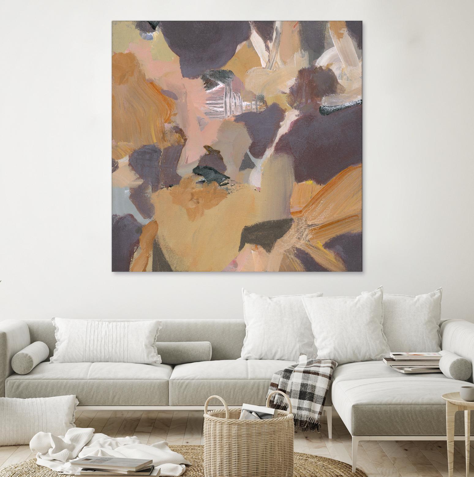 Mauve II by Terri Burris on GIANT ART - yellows abstract