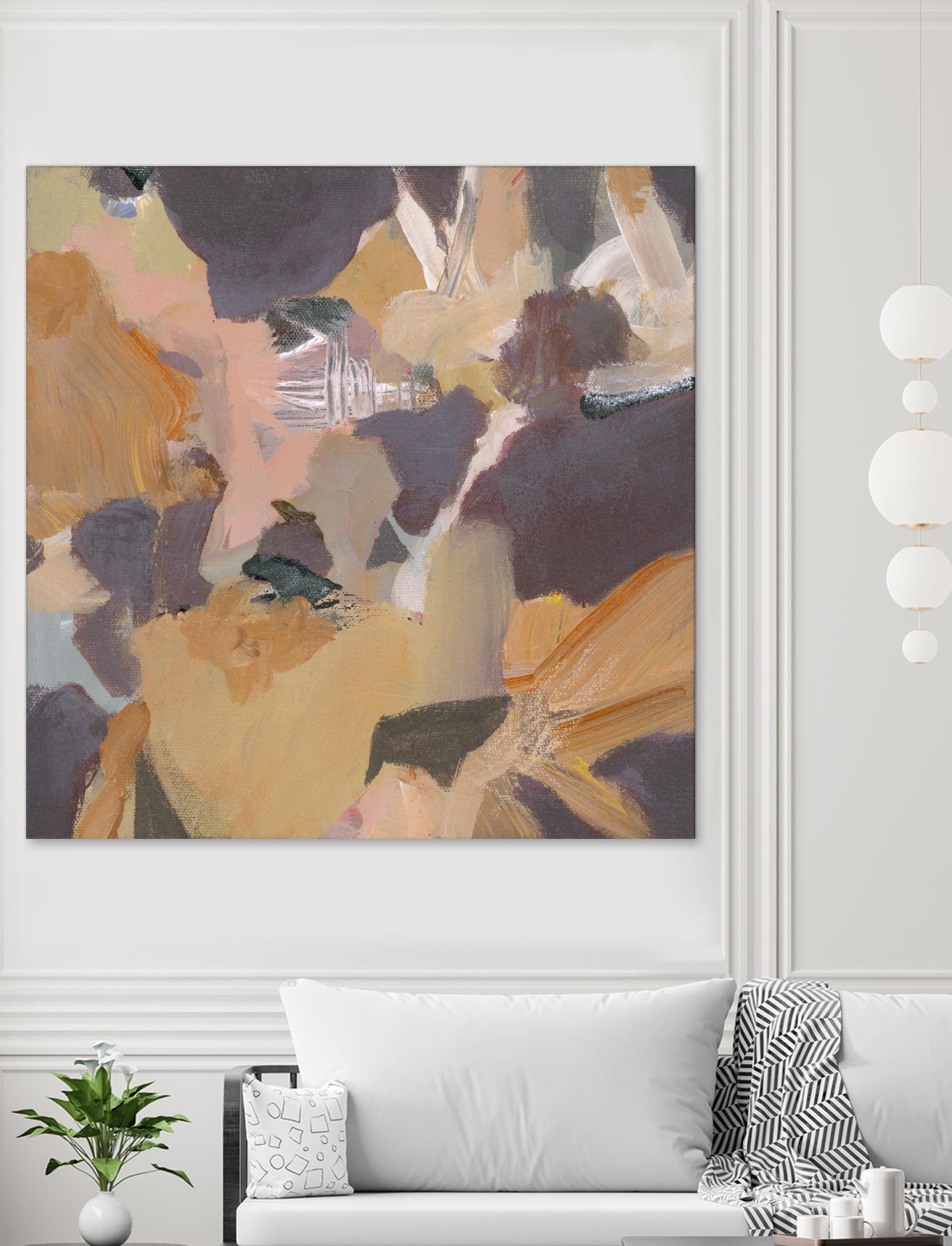 Mauve II by Terri Burris on GIANT ART - yellows abstract