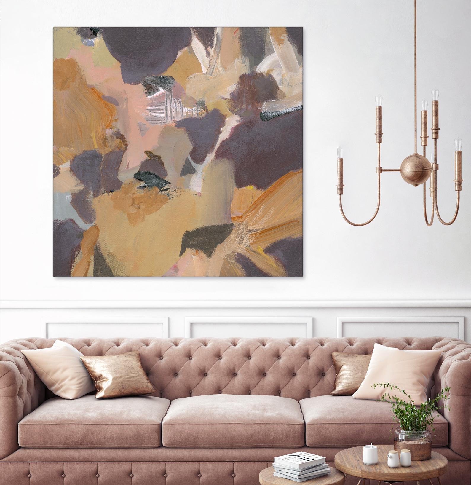 Mauve II by Terri Burris on GIANT ART - yellows abstract
