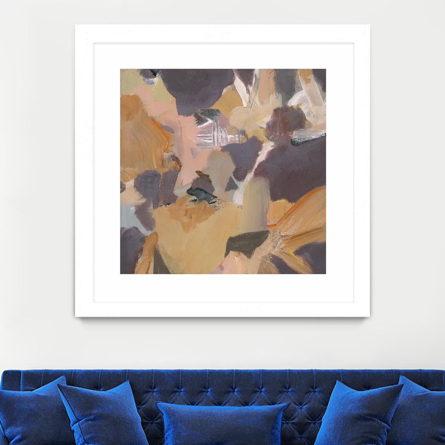 Mauve II by Terri Burris on GIANT ART - yellows abstract