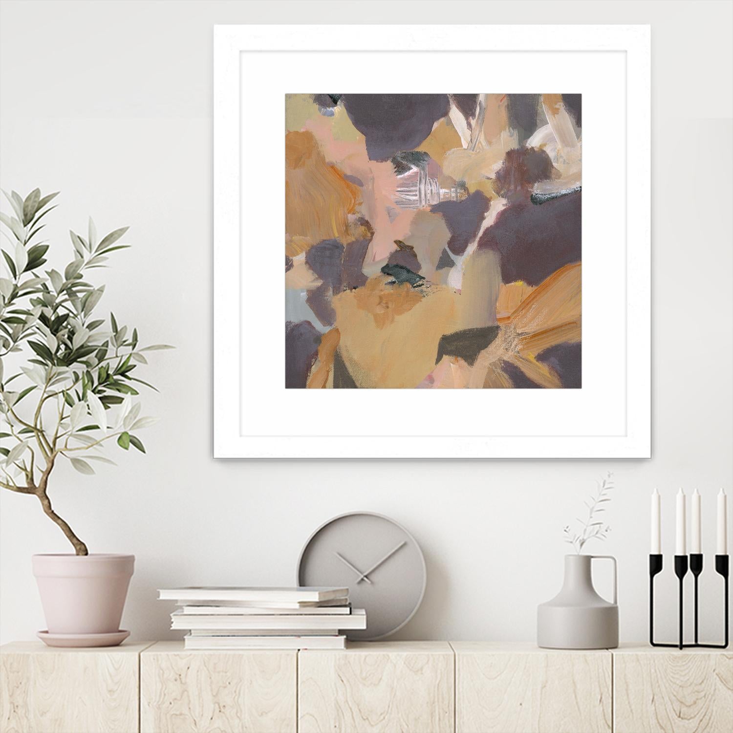 Mauve II by Terri Burris on GIANT ART - yellows abstract