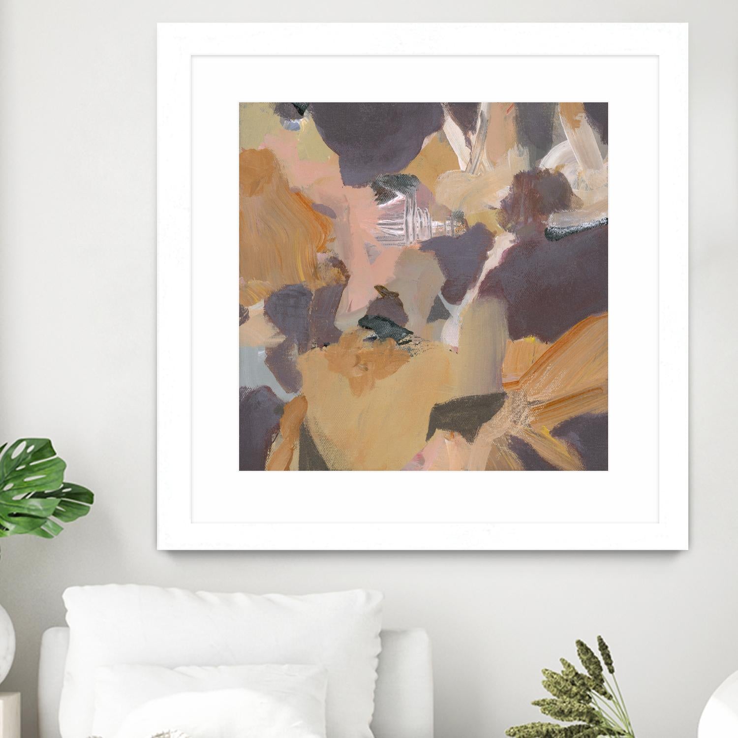 Mauve II by Terri Burris on GIANT ART - yellows abstract