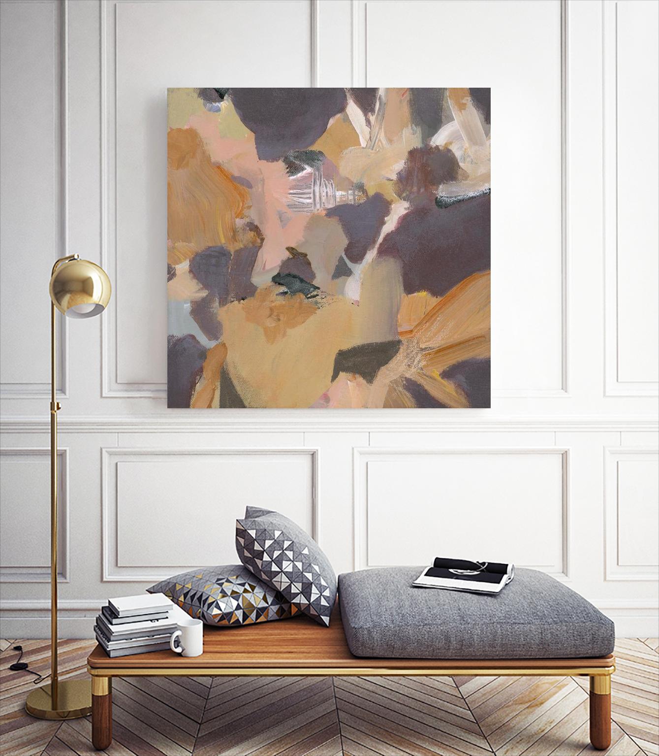 Mauve II by Terri Burris on GIANT ART - yellows abstract