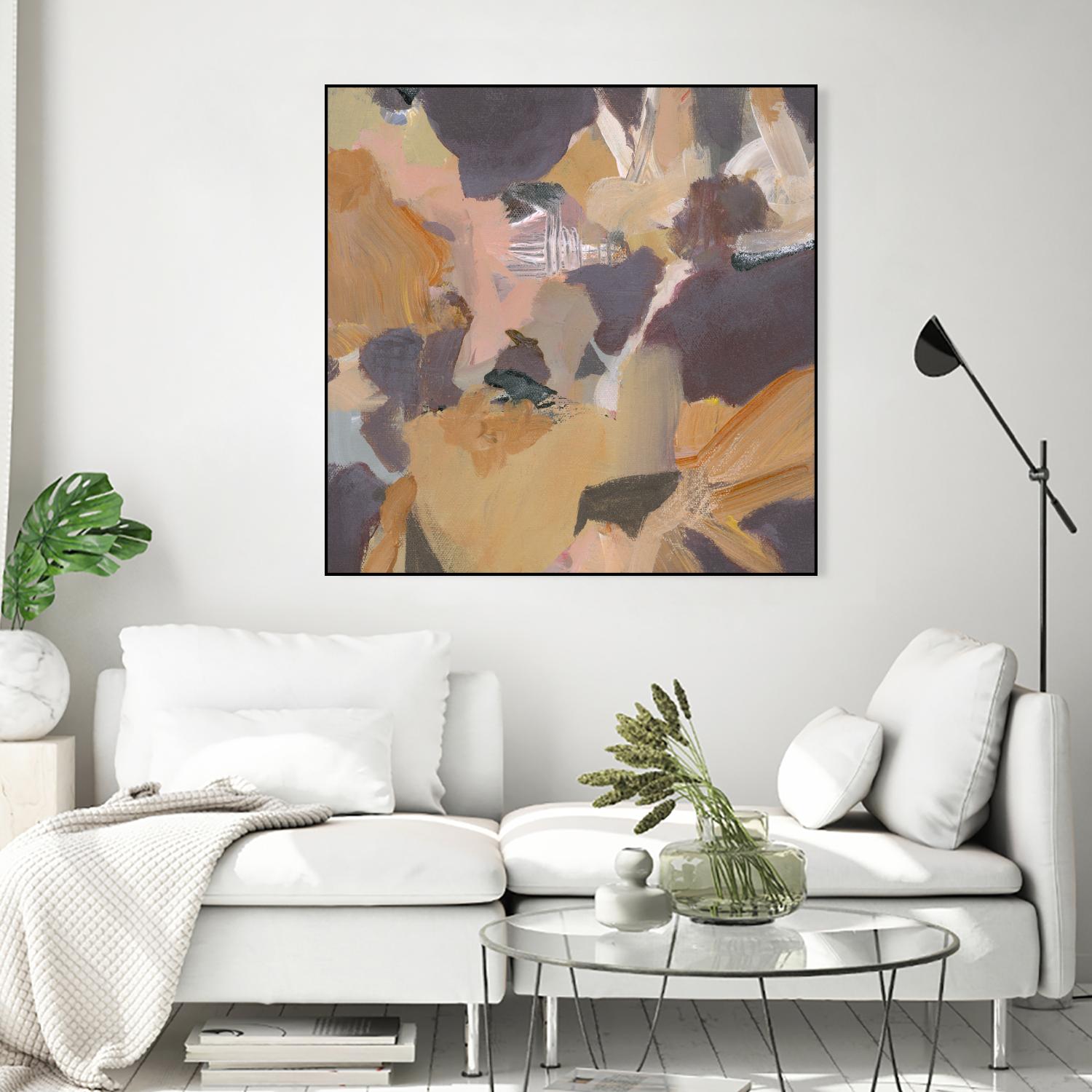 Mauve II by Terri Burris on GIANT ART - yellows abstract