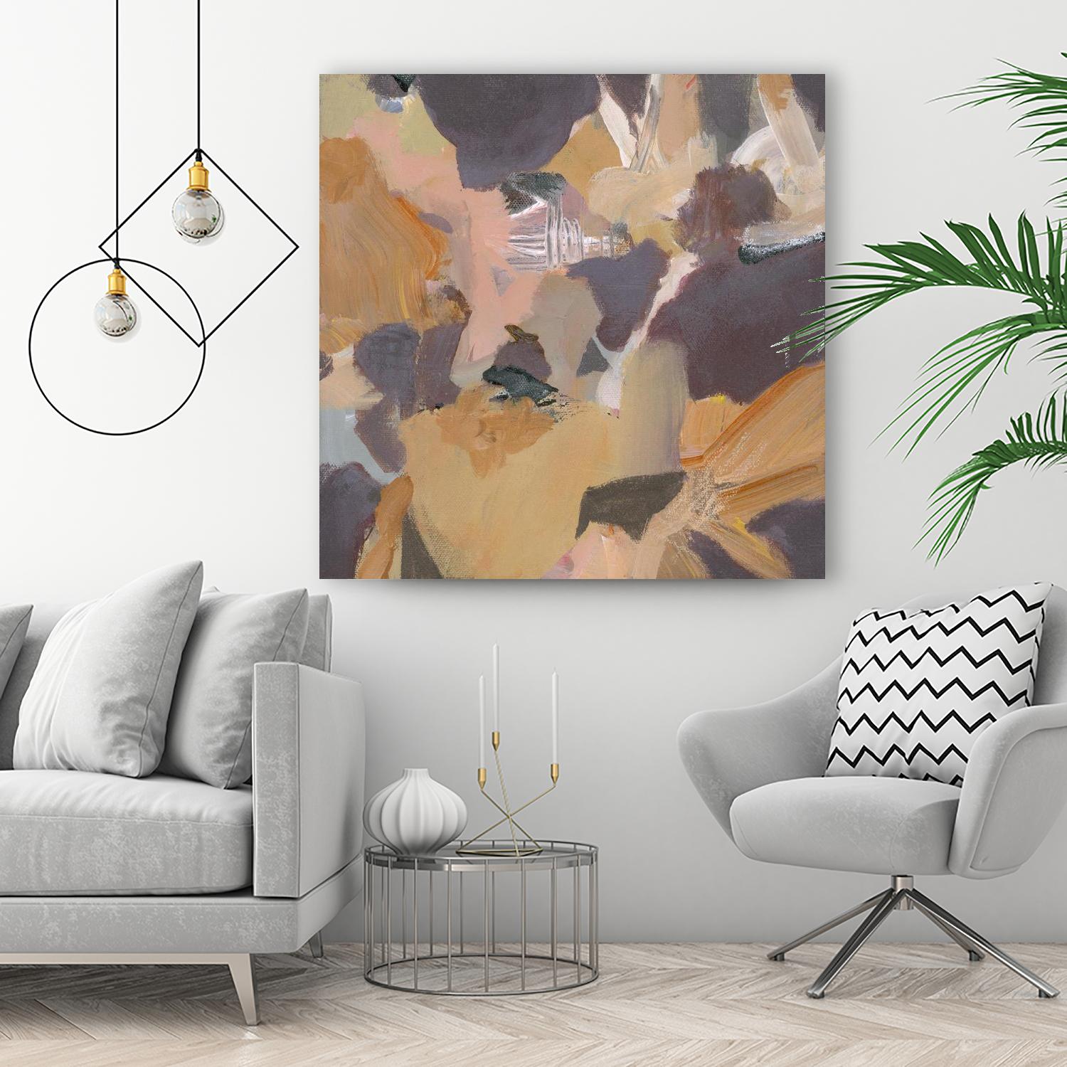 Mauve II by Terri Burris on GIANT ART - yellows abstract