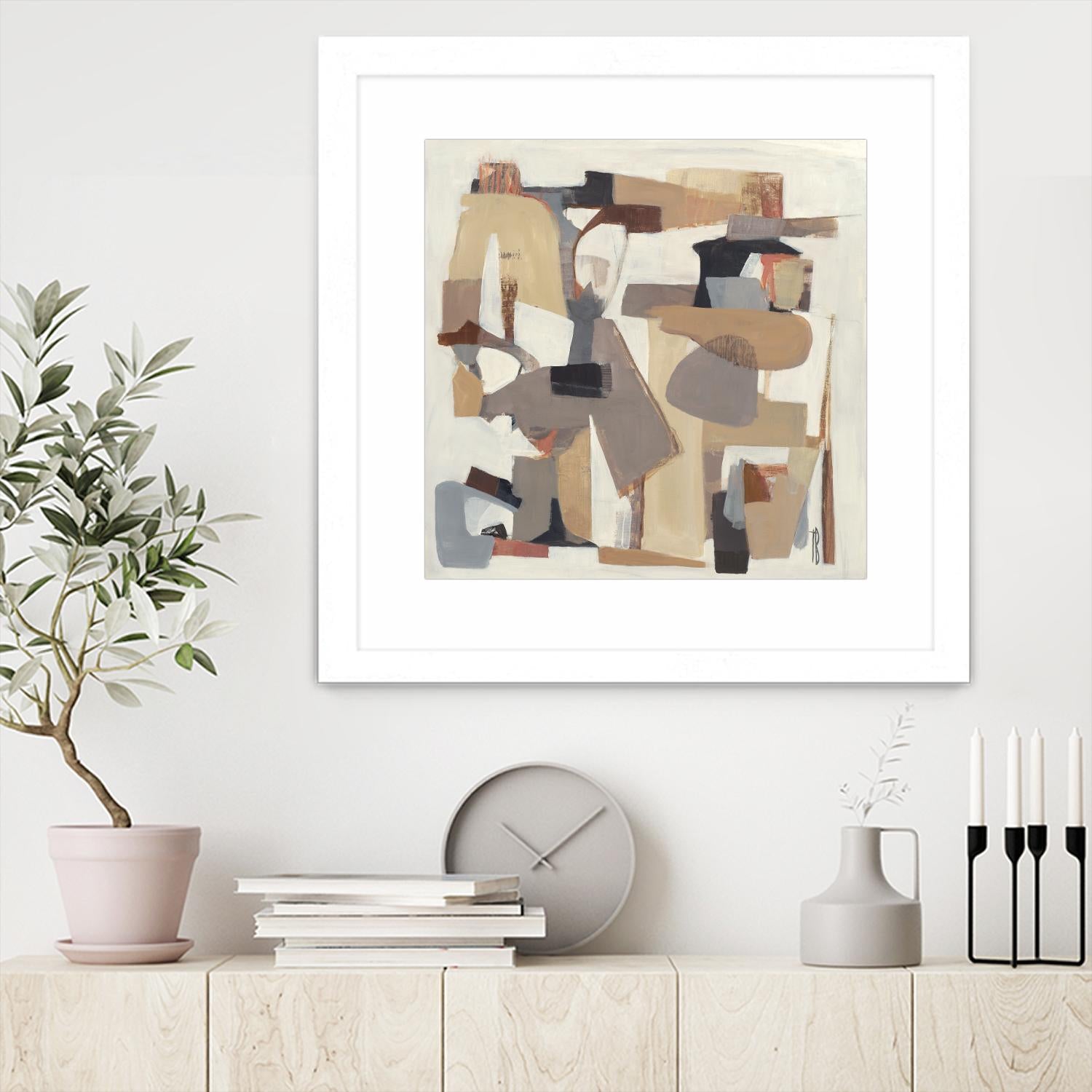 Neutrality by Terri Burris on GIANT ART - browns abstract