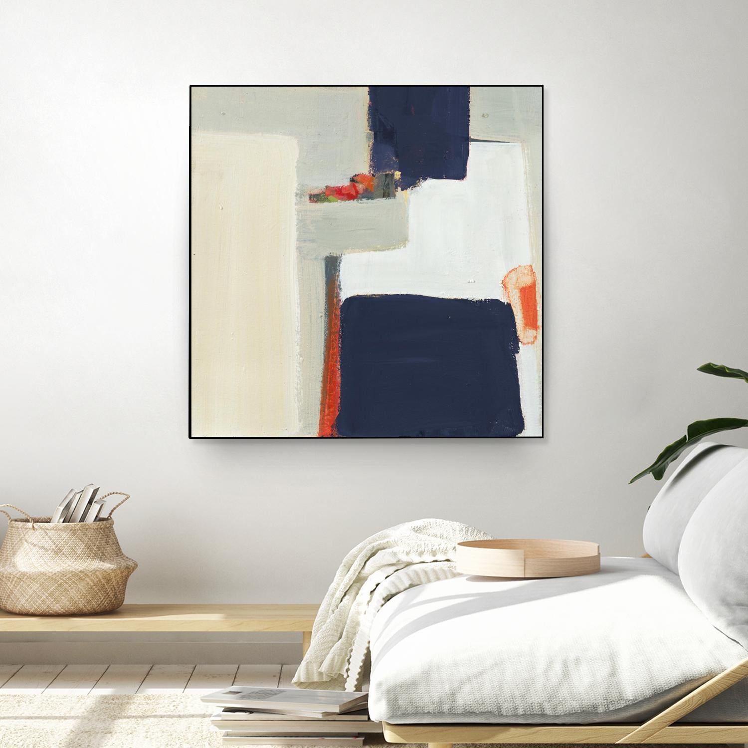 Bay Bridge V1 by Terri Burris on GIANT ART - whites & creams abstract geometric
