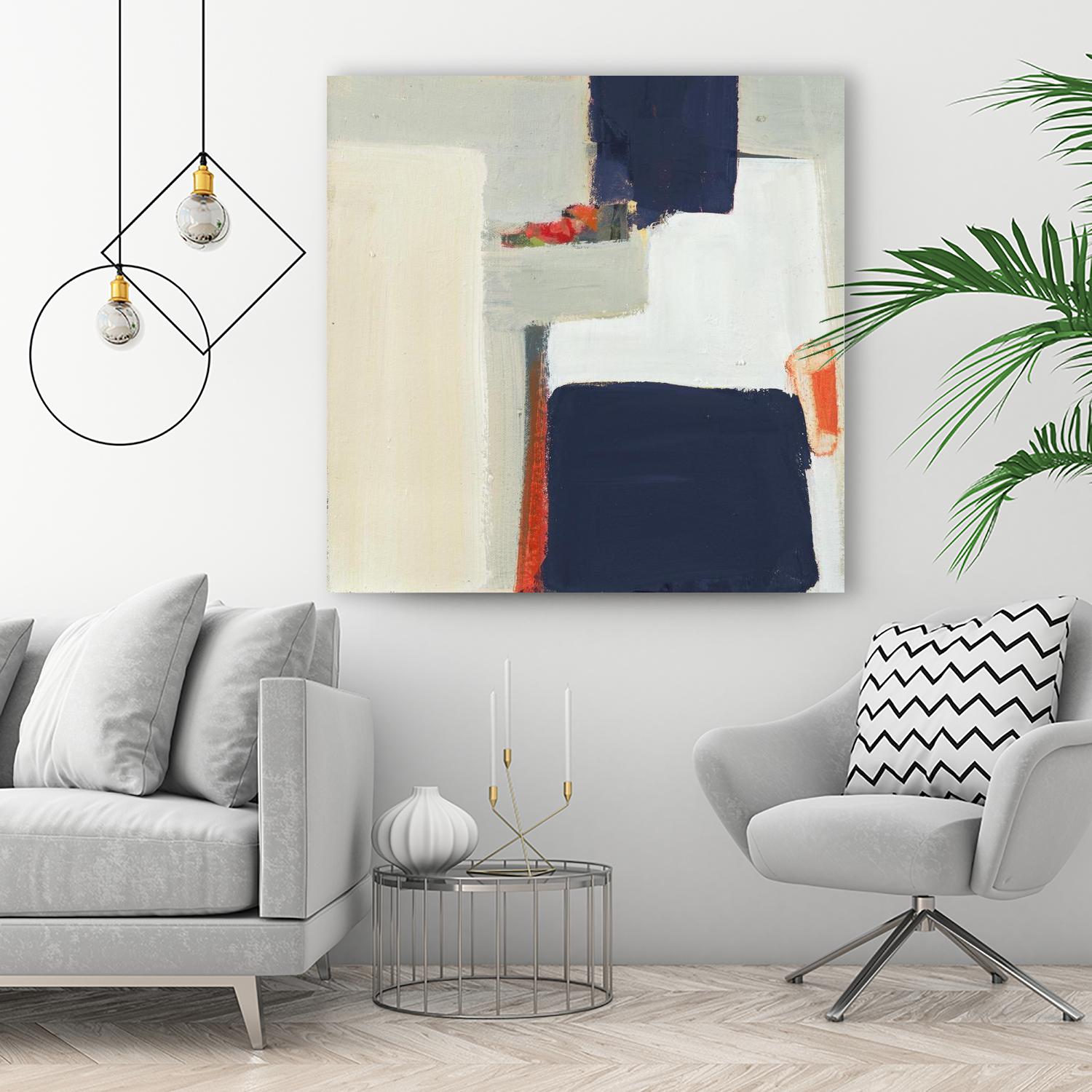 Bay Bridge V1 by Terri Burris on GIANT ART - whites & creams abstract geometric