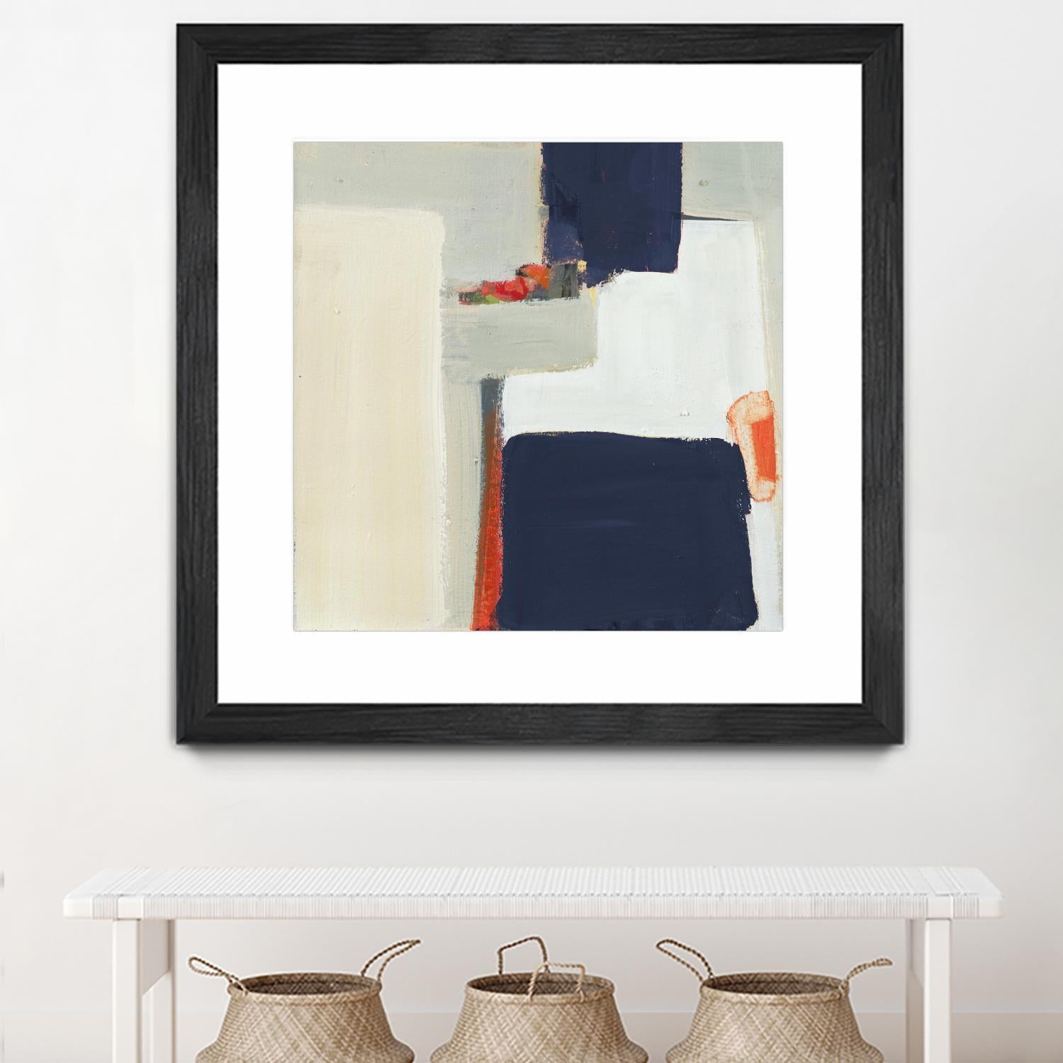 Bay Bridge V1 by Terri Burris on GIANT ART - whites & creams abstract geometric