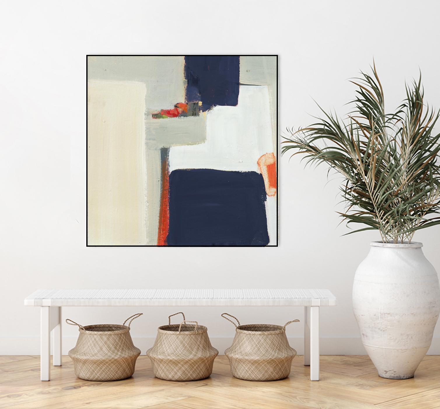 Bay Bridge V1 by Terri Burris on GIANT ART - whites & creams abstract geometric