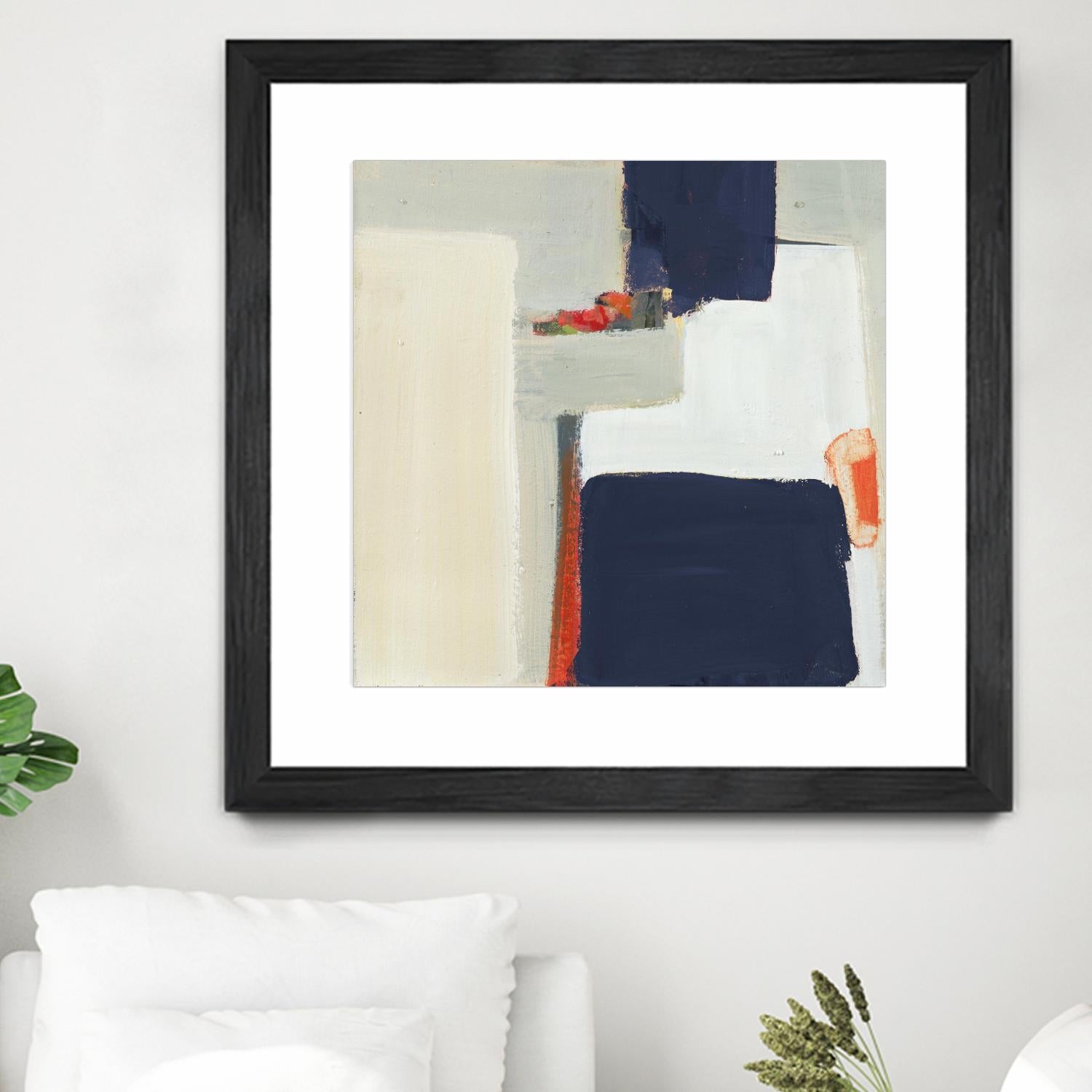 Bay Bridge V1 by Terri Burris on GIANT ART - whites & creams abstract geometric