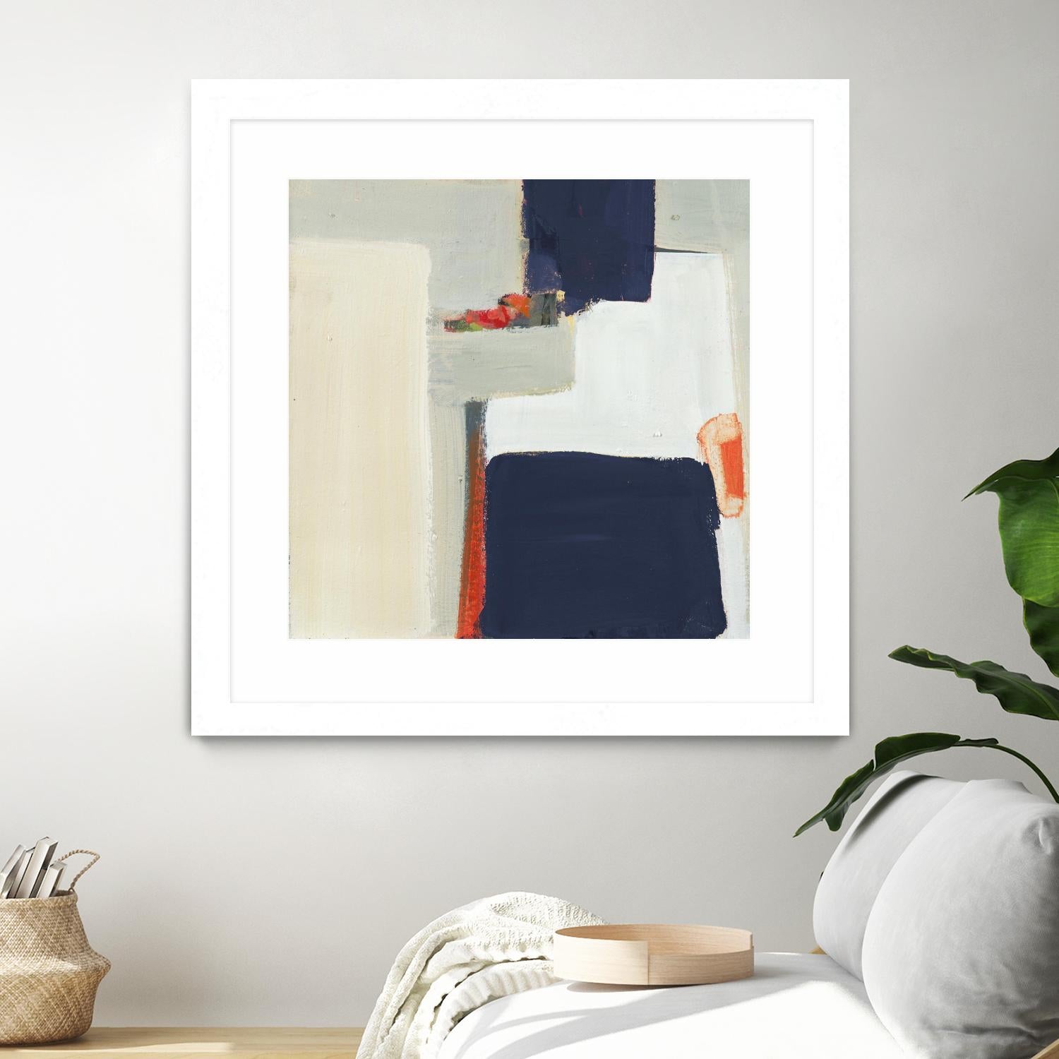 Bay Bridge V1 by Terri Burris on GIANT ART - whites & creams abstract geometric