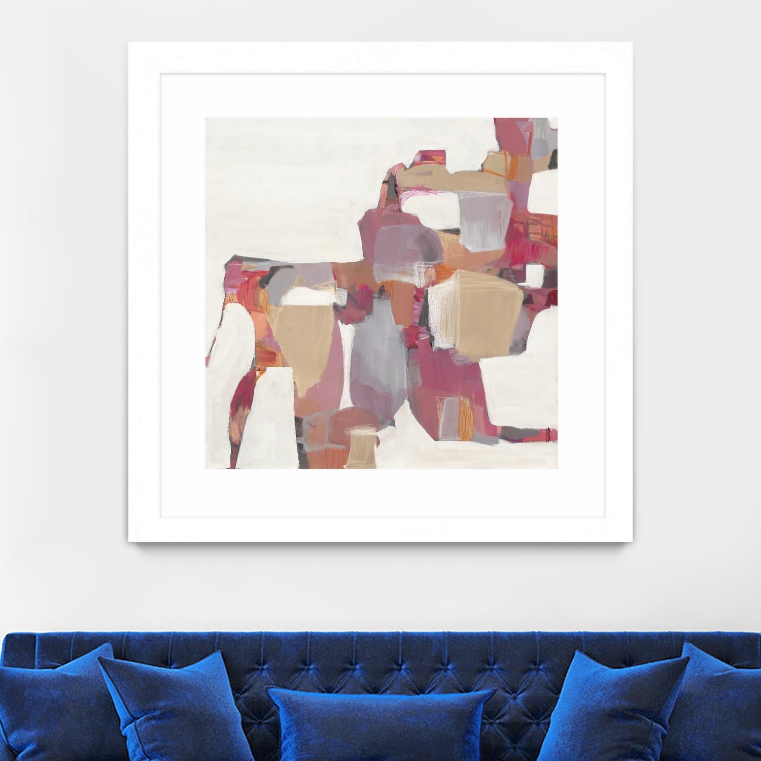 Geranium by Terri Burris on GIANT ART - pinks abstract